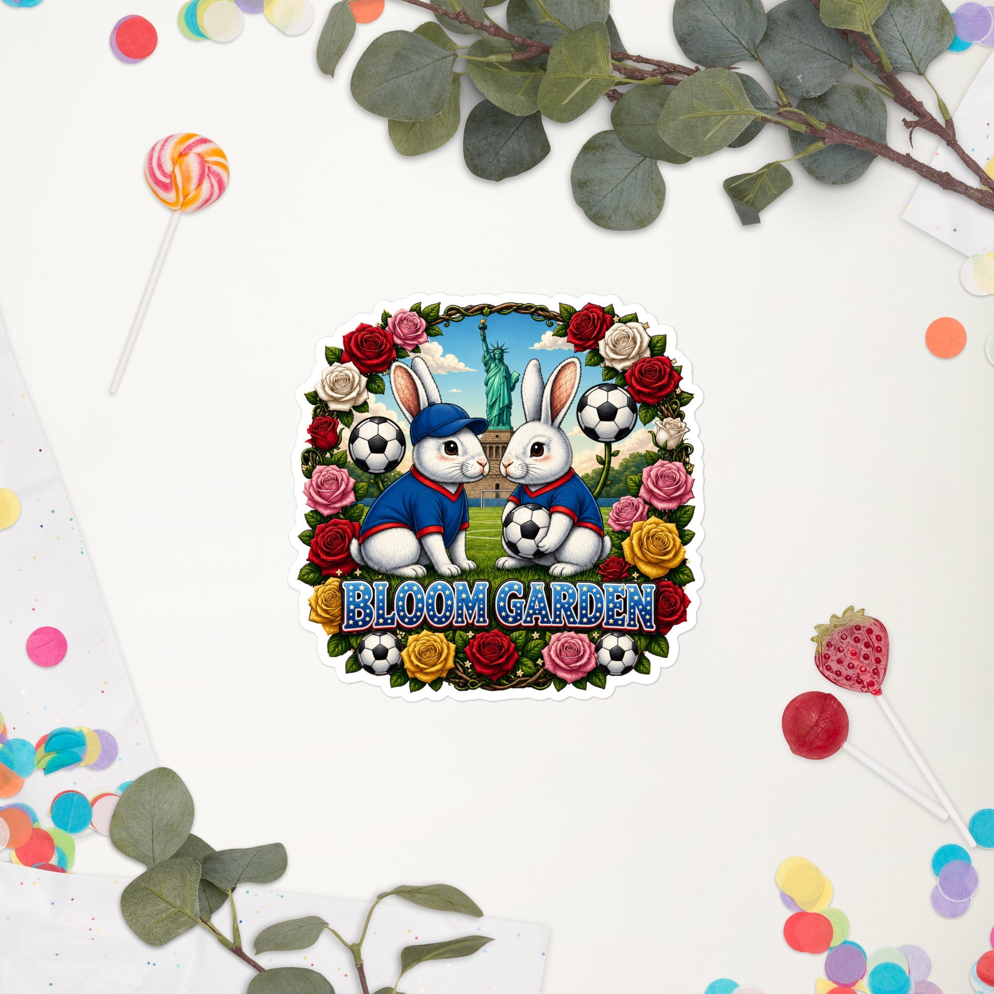 Bloom Garden American Rabbit Sticker - BLOOM GARDEN