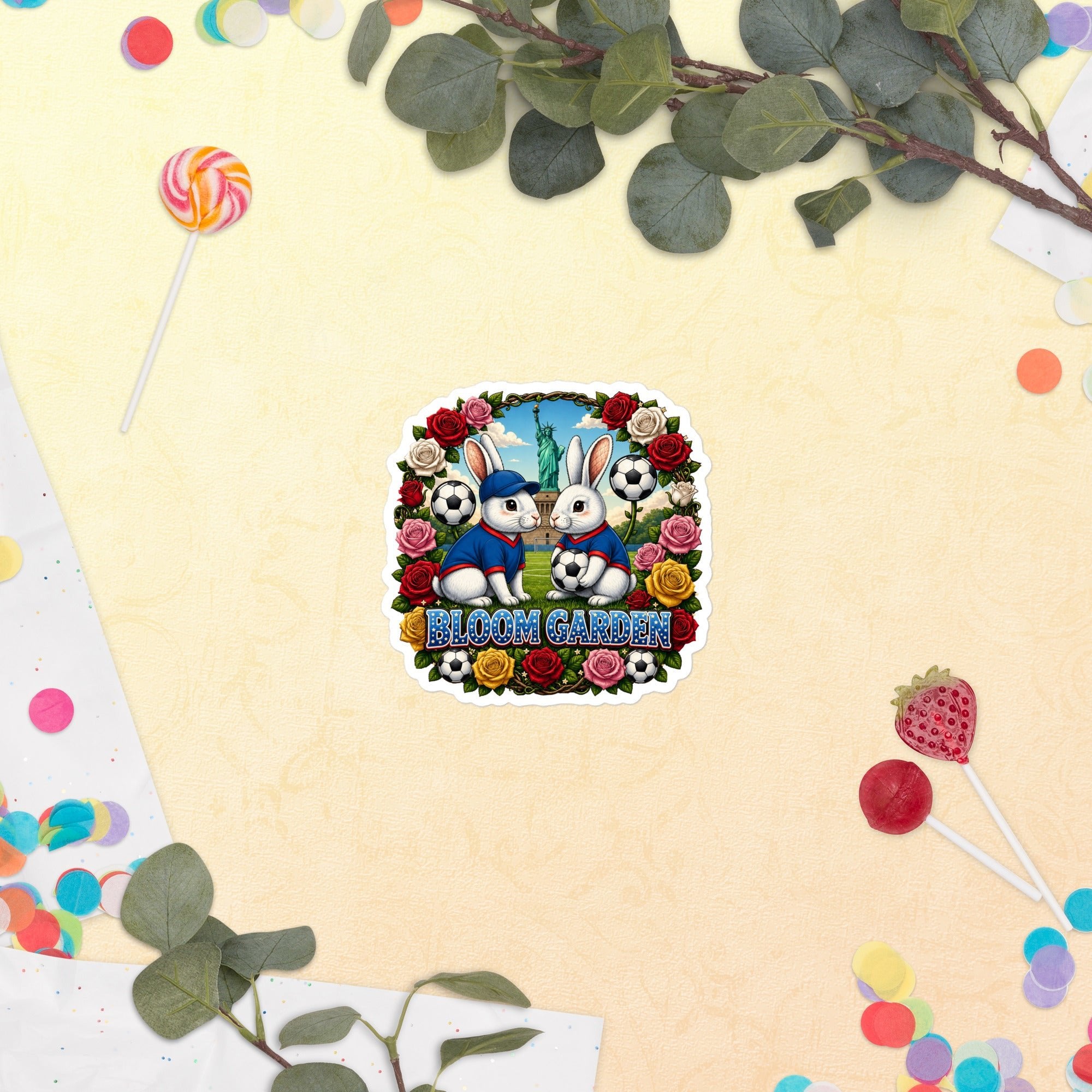 Bloom Garden American Rabbit Sticker - BLOOM GARDEN