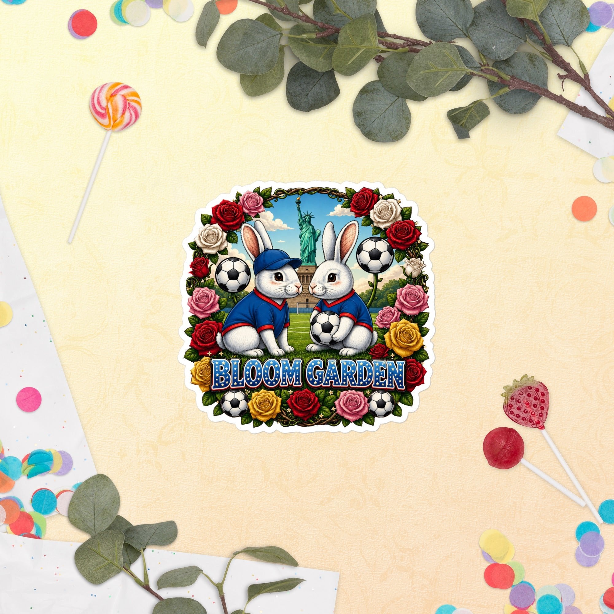 Bloom Garden American Rabbit Sticker - BLOOM GARDEN