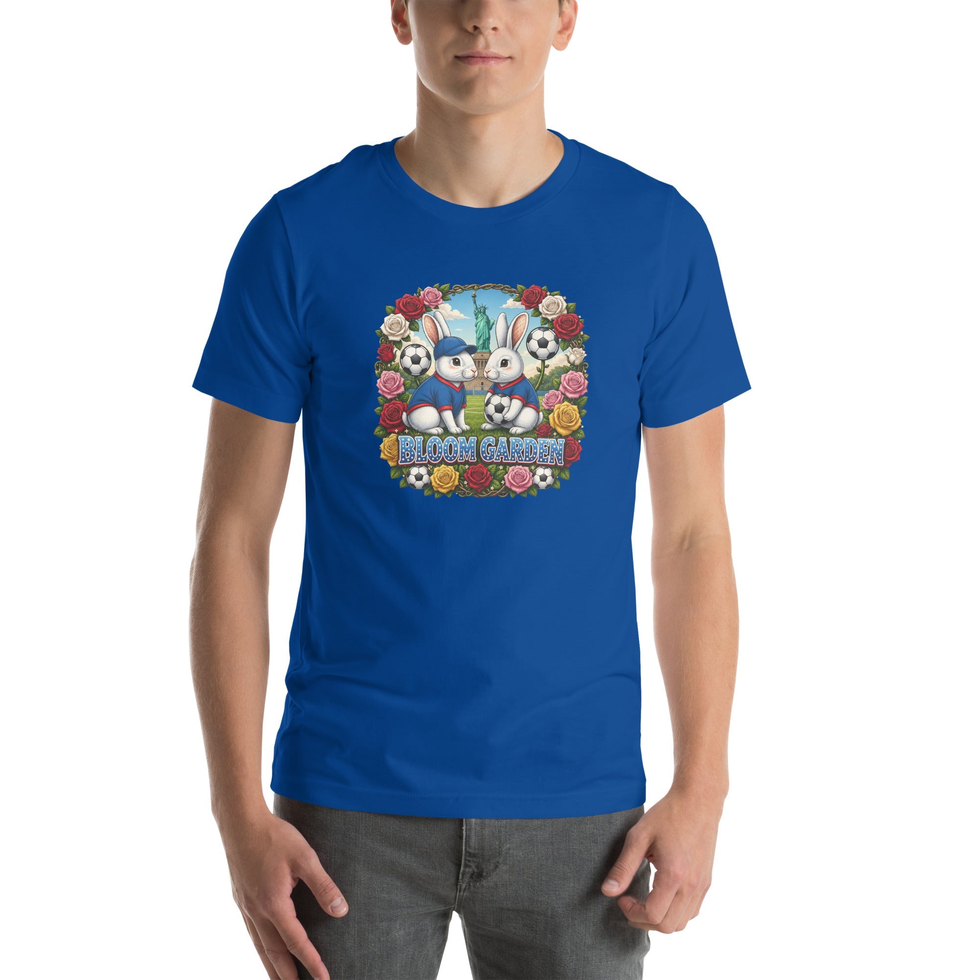 Bloom Garden American Rabbit T-Shirt | USA Fan | Canada Mexico USA 2026 | Unisex - BLOOM GARDEN