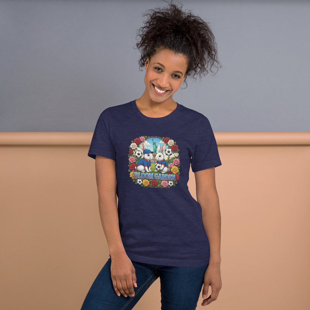 Bloom Garden American Rabbit T-Shirt | USA Fan | Canada Mexico USA 2026 | Unisex - BLOOM GARDEN