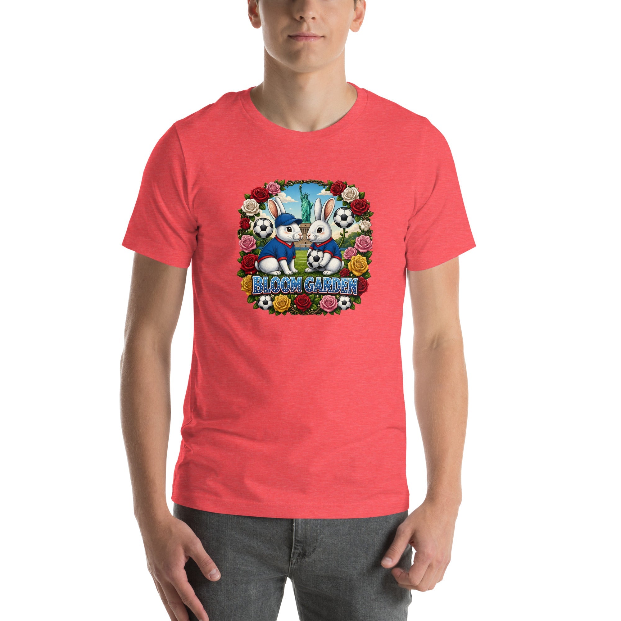 Bloom Garden American Rabbit T-Shirt | USA Fan | Canada Mexico USA 2026 | Unisex - BLOOM GARDEN