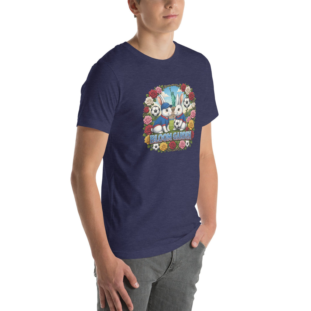 Bloom Garden American Rabbit T-Shirt | USA Fan | Canada Mexico USA 2026 | Unisex - BLOOM GARDEN