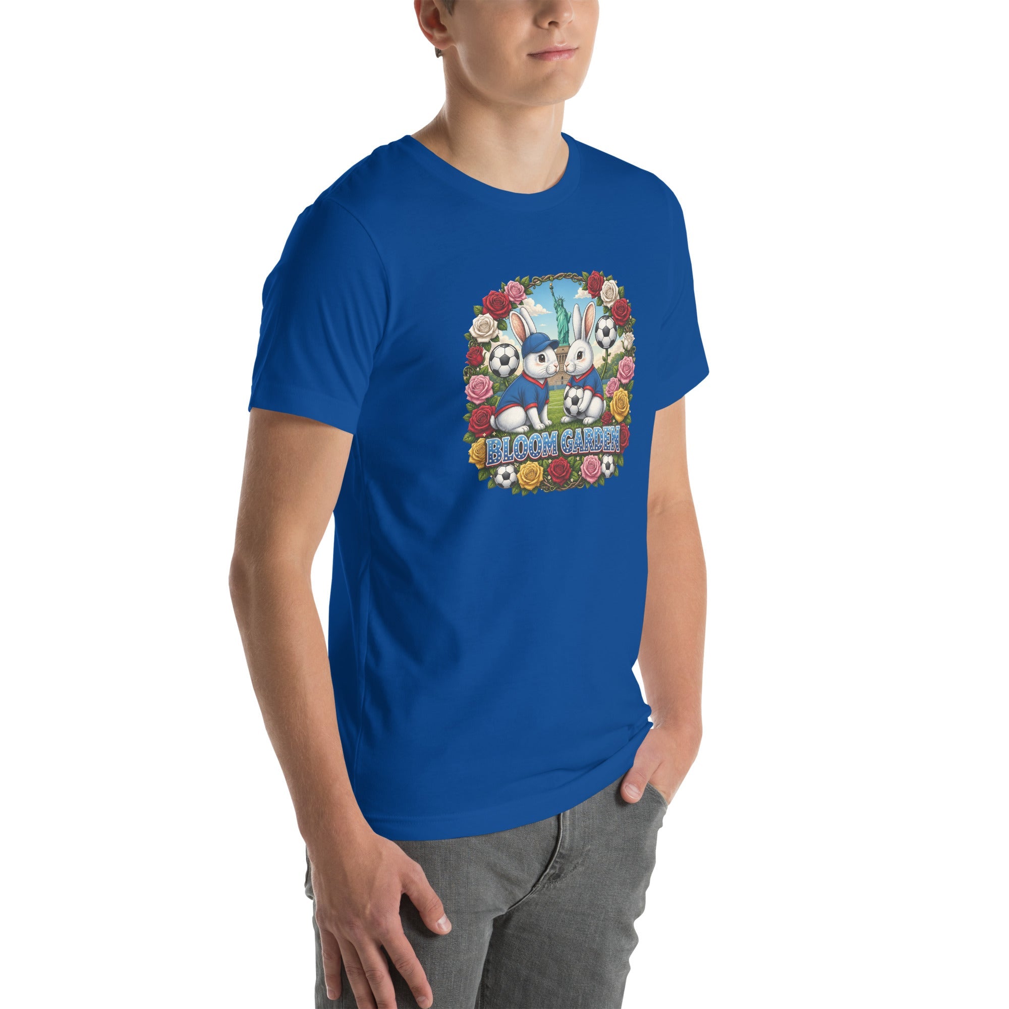 Bloom Garden American Rabbit T-Shirt | USA Fan | Canada Mexico USA 2026 | Unisex - BLOOM GARDEN