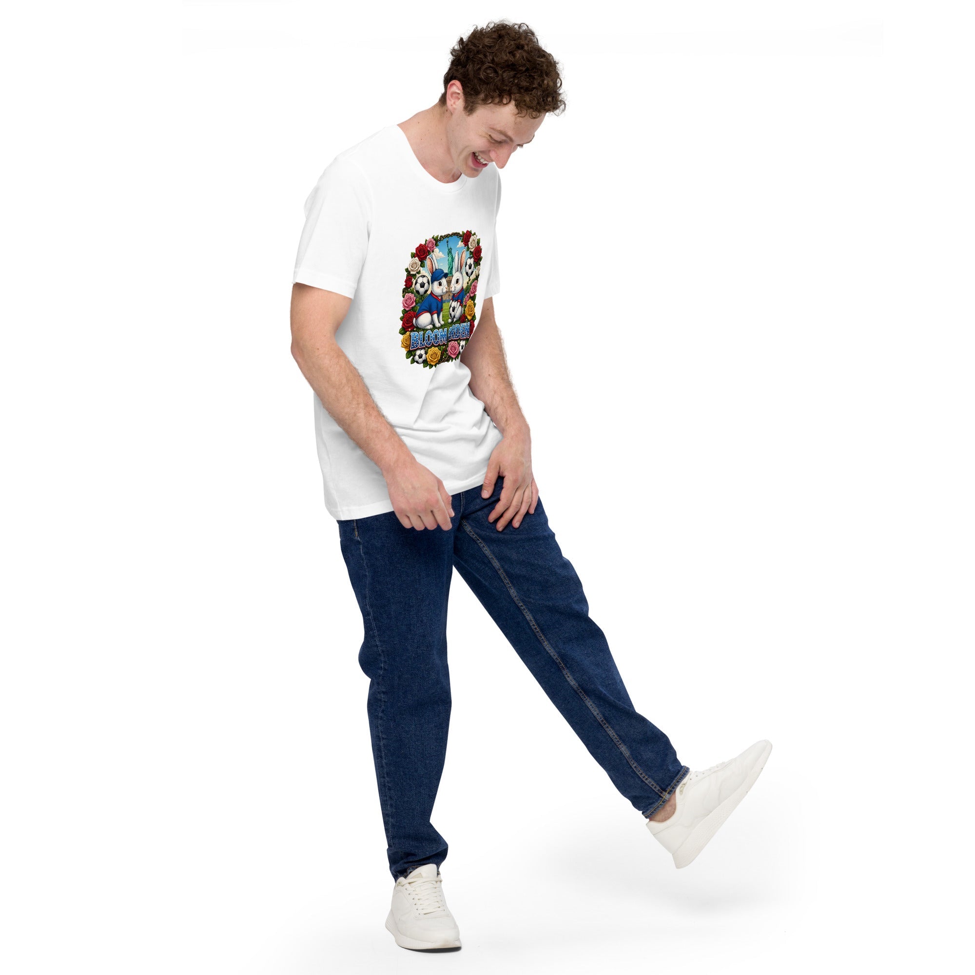 Bloom Garden American Rabbit T-Shirt | USA Fan | Canada Mexico USA 2026 | Unisex - BLOOM GARDEN