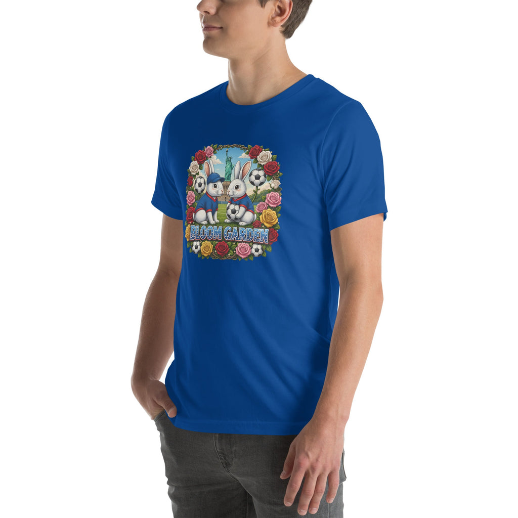 Bloom Garden American Rabbit T-Shirt | USA Fan | Canada Mexico USA 2026 | Unisex - BLOOM GARDEN