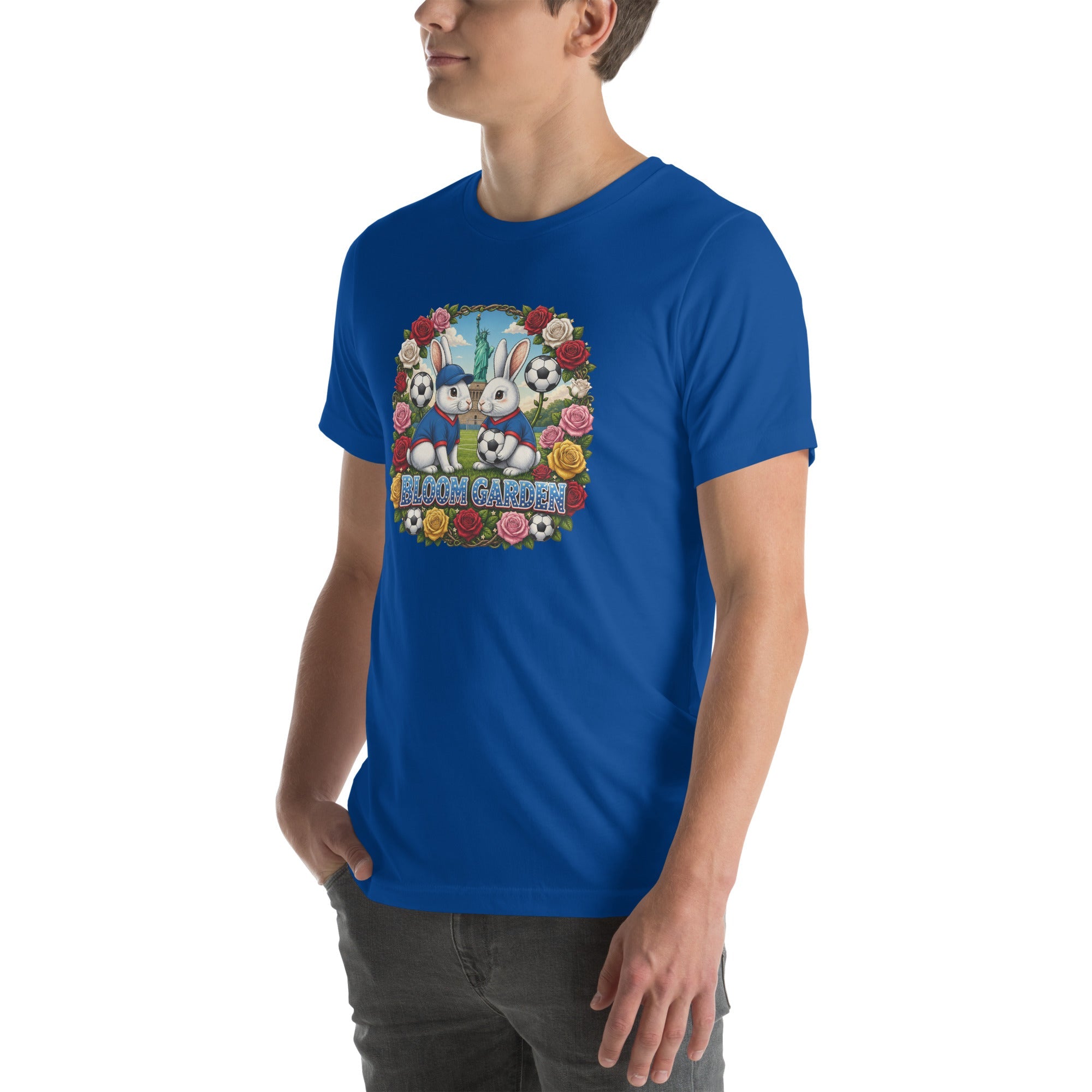 Bloom Garden American Rabbit T-Shirt | USA Fan | Canada Mexico USA 2026 | Unisex - BLOOM GARDEN