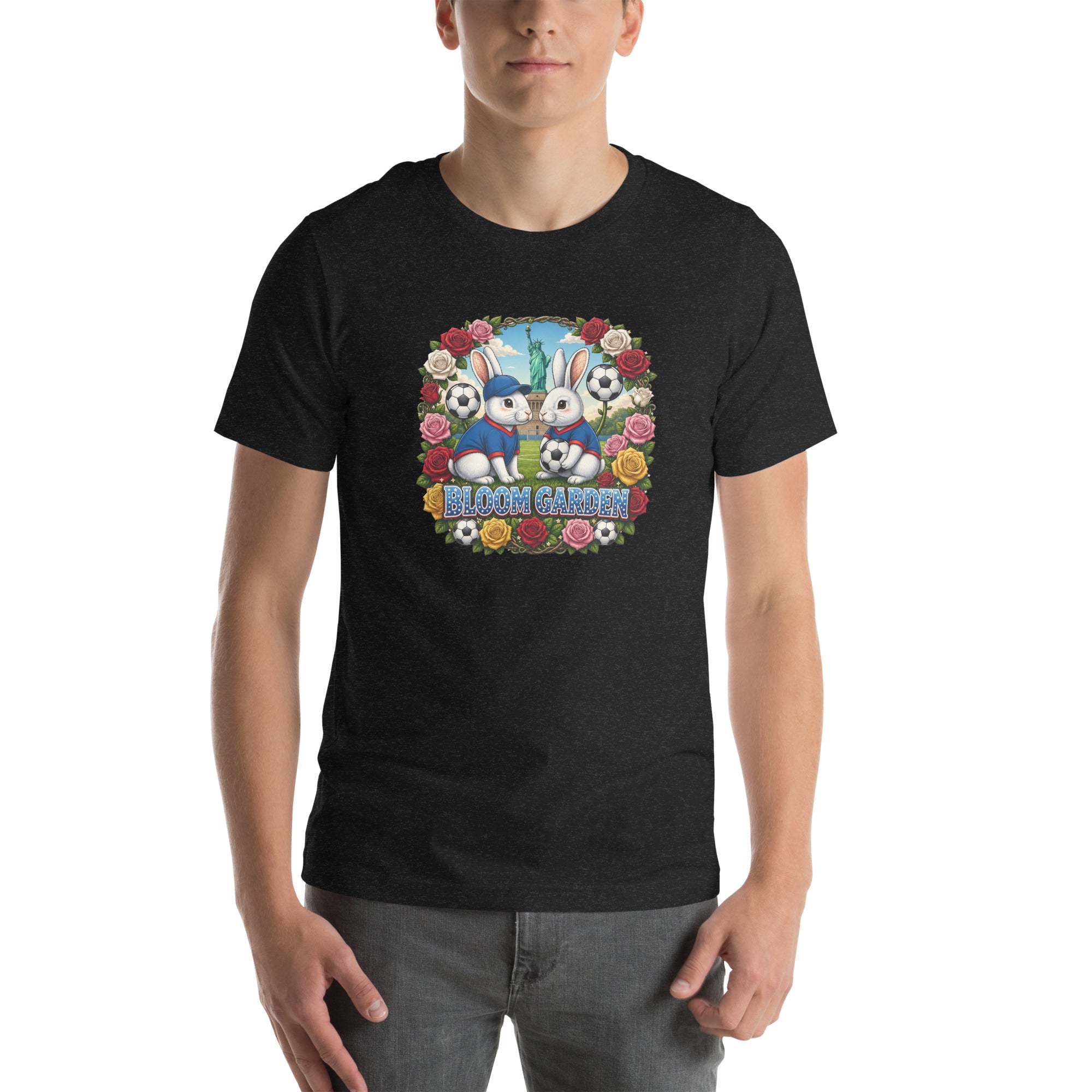 Bloom Garden American Rabbit T-Shirt | USA Fan | Canada Mexico USA 2026 | Unisex - BLOOM GARDEN