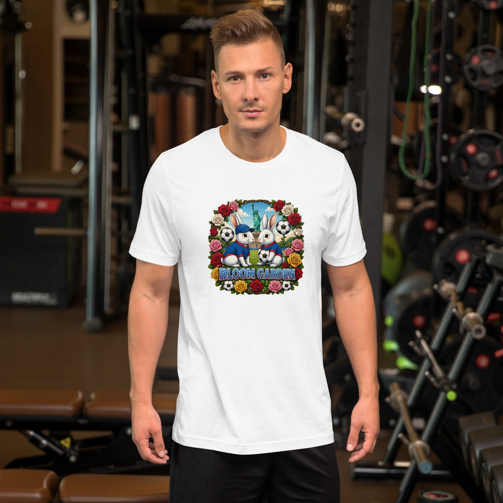 Bloom Garden American Rabbit T-Shirt | USA Fan | Canada Mexico USA 2026 | Unisex - BLOOM GARDEN