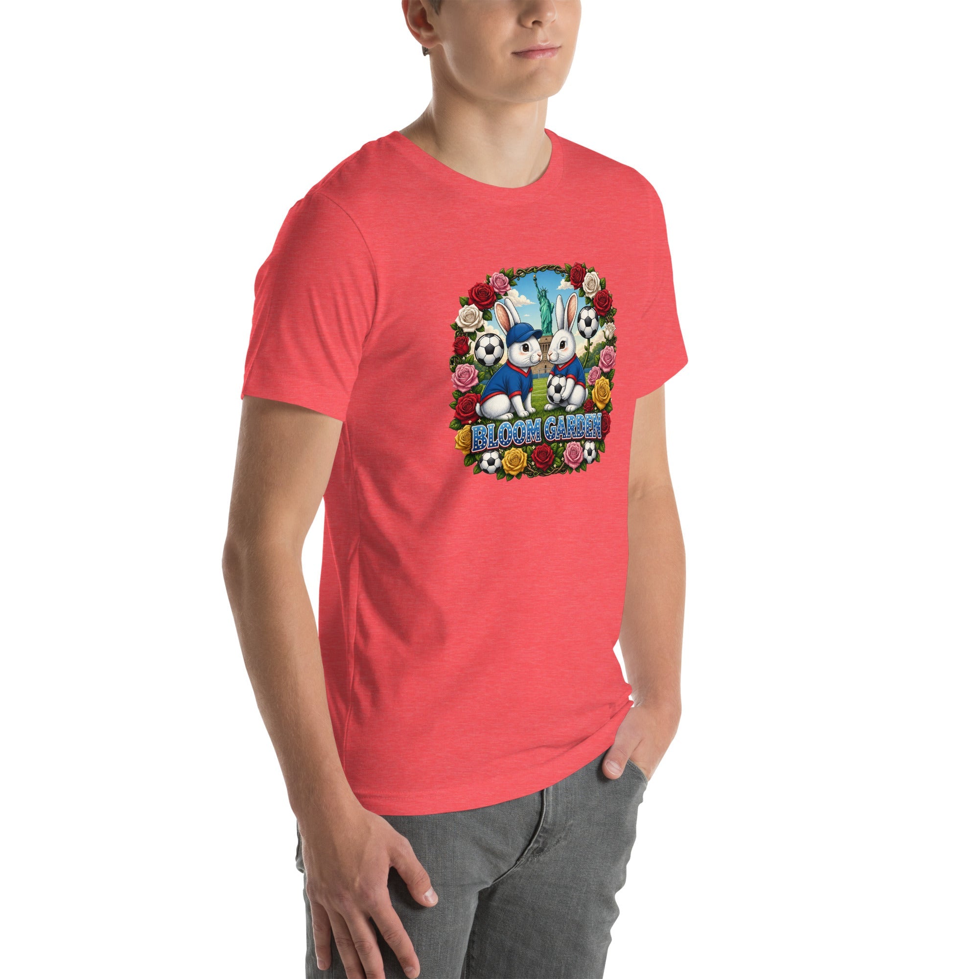 Bloom Garden American Rabbit T-Shirt | USA Fan | Canada Mexico USA 2026 | Unisex - BLOOM GARDEN