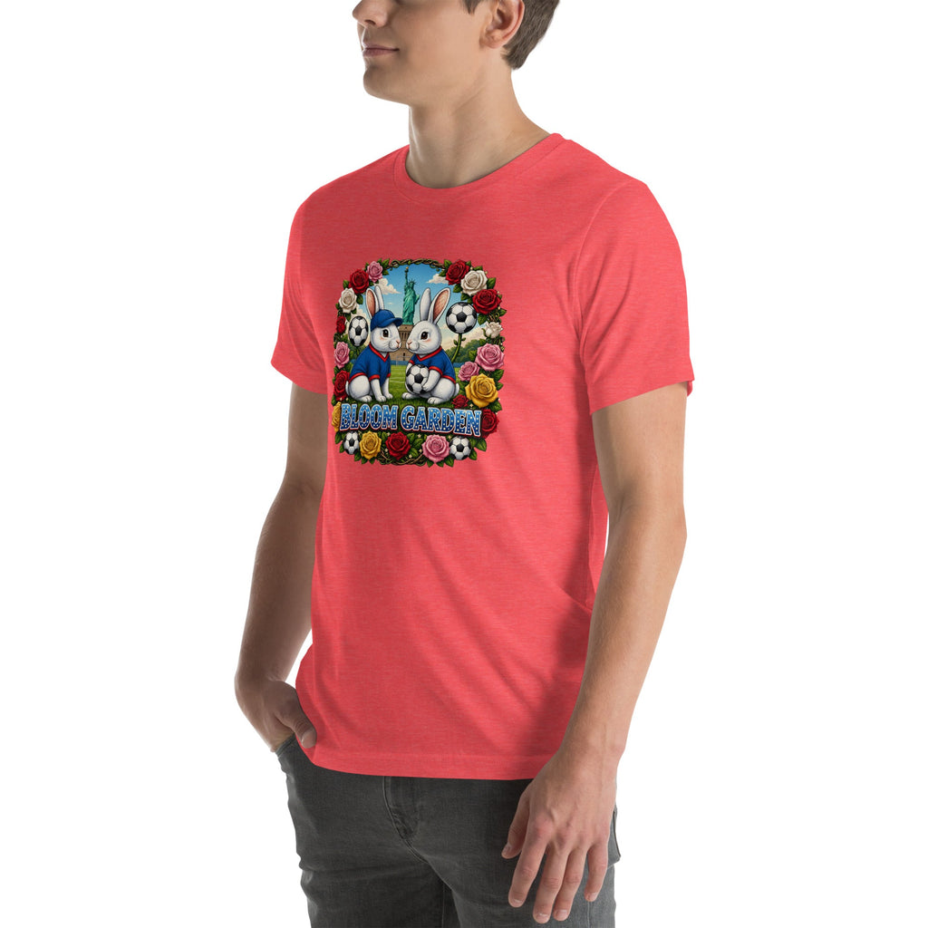 Bloom Garden American Rabbit T-Shirt | USA Fan | Canada Mexico USA 2026 | Unisex - BLOOM GARDEN