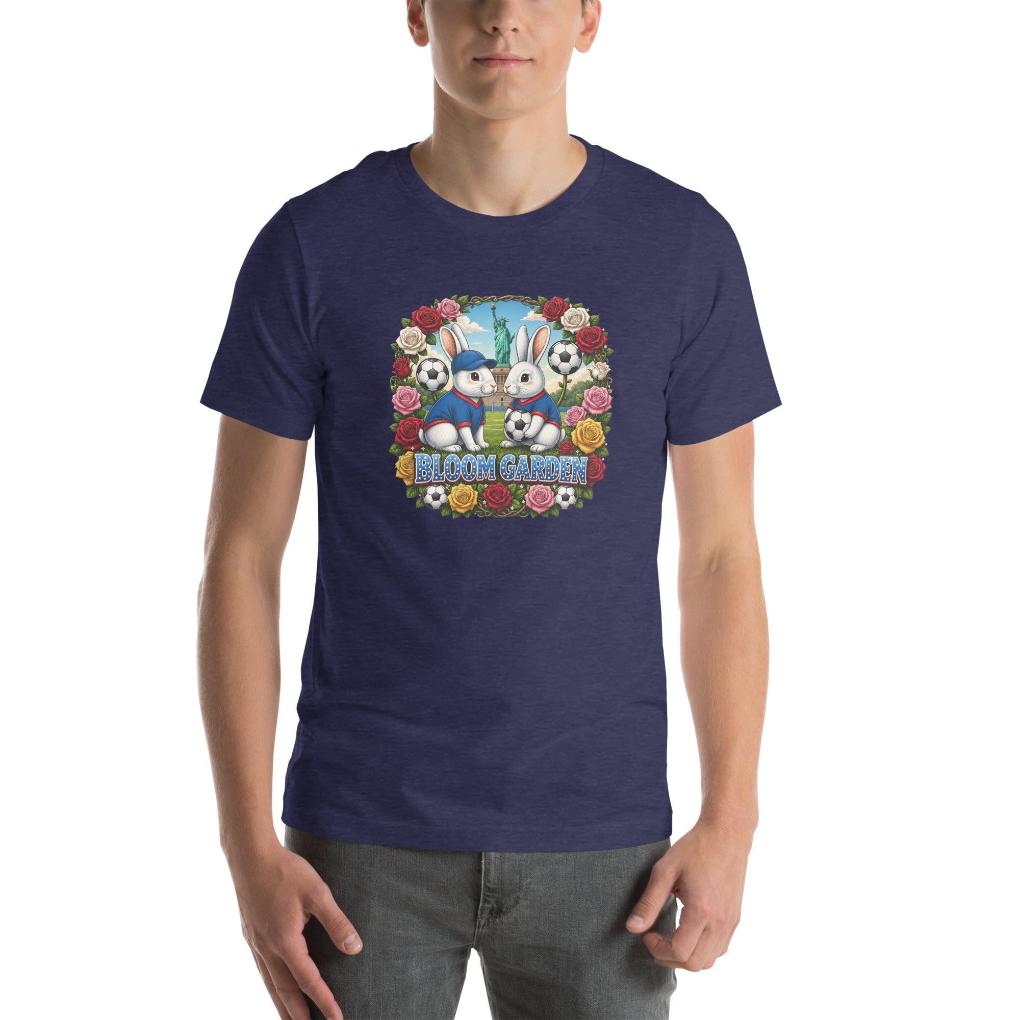 Bloom Garden American Rabbit T-Shirt | USA Fan | Canada Mexico USA 2026 | Unisex - BLOOM GARDEN