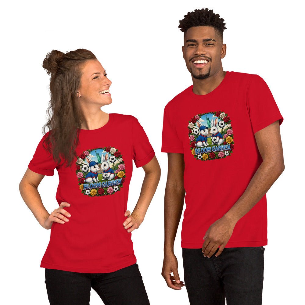Bloom Garden American Rabbit T-Shirt | USA Fan | Canada Mexico USA 2026 | Unisex - BLOOM GARDEN