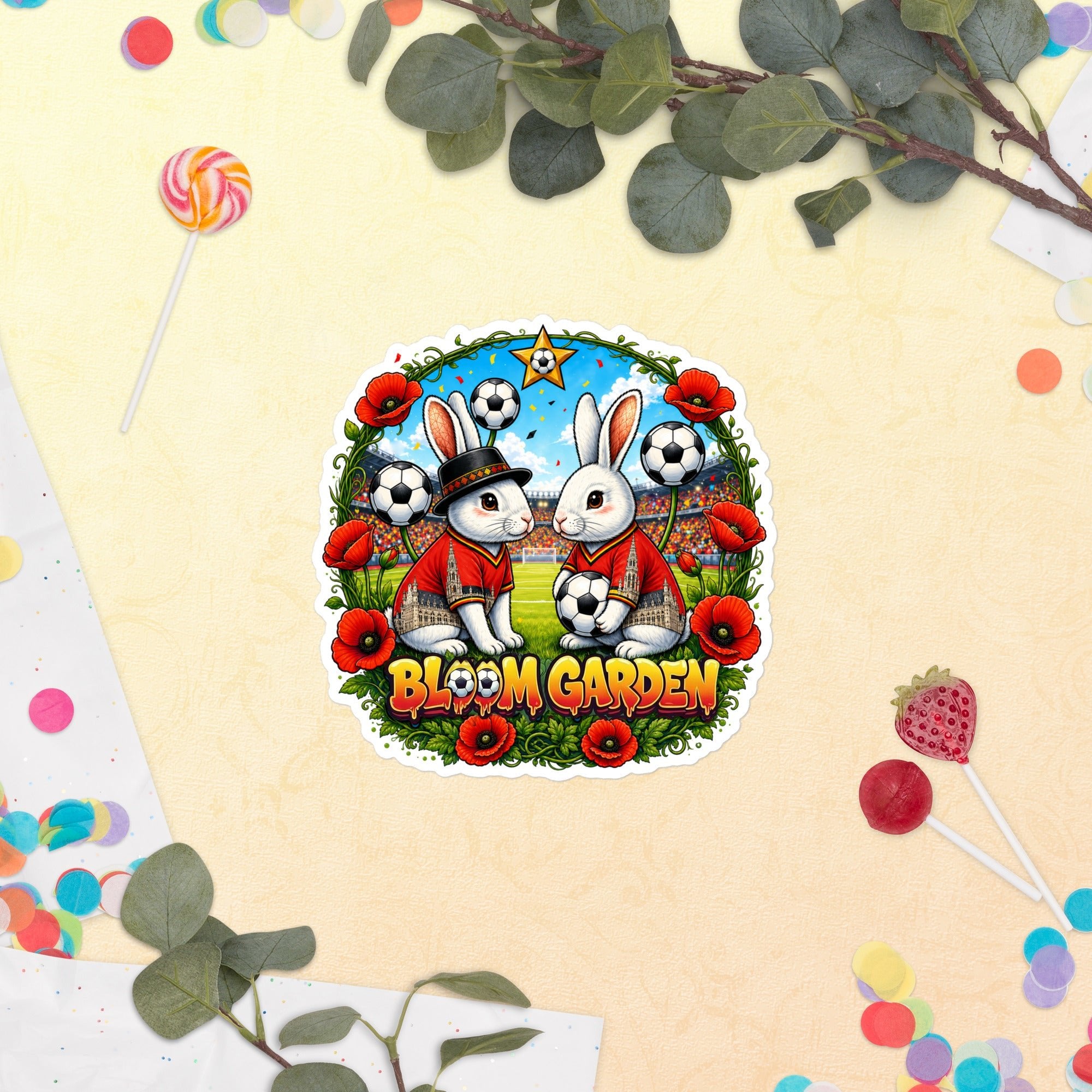 Bloom Garden Belgian Rabbit Sticker - BLOOM GARDEN