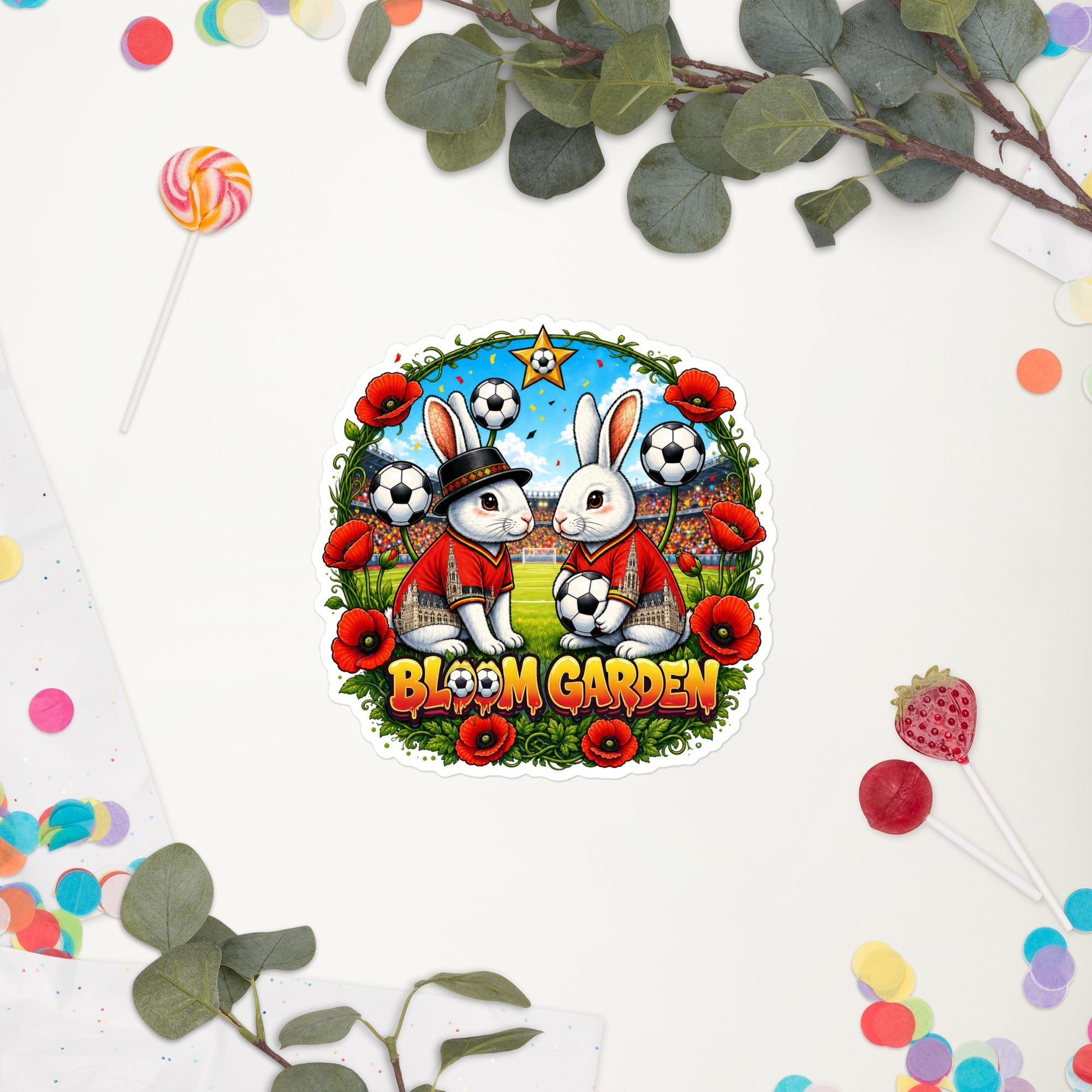 Bloom Garden Belgian Rabbit Sticker - BLOOM GARDEN