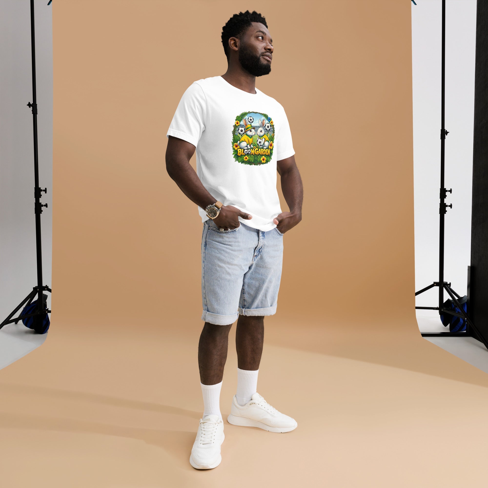 Bloom Garden Brazilian Rabbit T-Shirt | Brazilian Fan | Canada Mexico USA 2026 | Unisex - BLOOM GARDEN