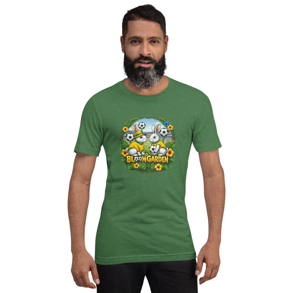 Bloom Garden Brazilian Rabbit T-Shirt | Brazilian Fan | Canada Mexico USA 2026 | Unisex - BLOOM GARDEN