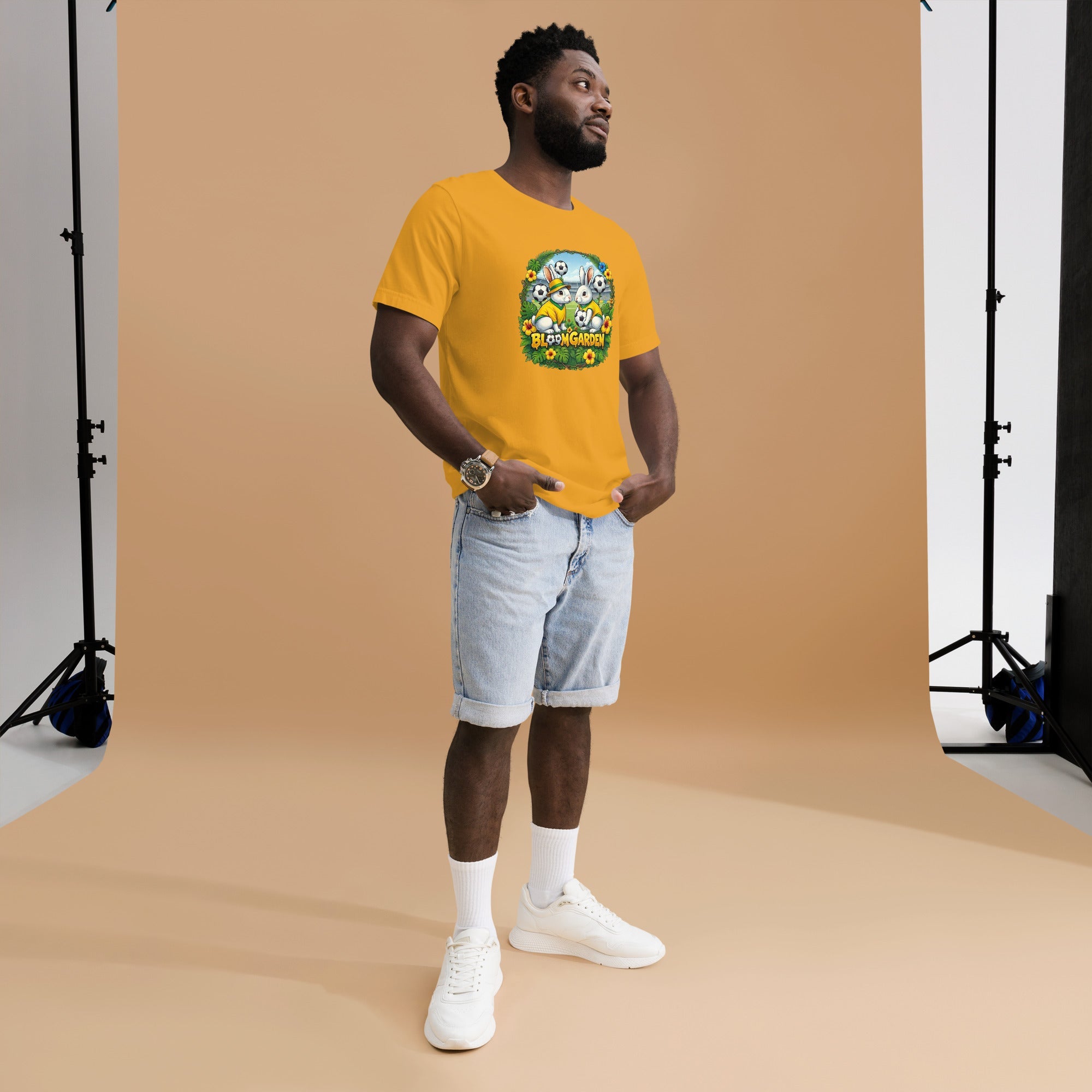 Bloom Garden Brazilian Rabbit T-Shirt | Brazilian Fan | Canada Mexico USA 2026 | Unisex - BLOOM GARDEN