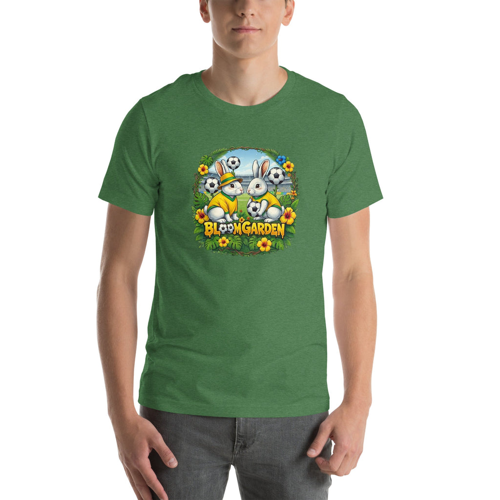 Bloom Garden Brazilian Rabbit T-Shirt | Brazilian Fan | Canada Mexico USA 2026 | Unisex - BLOOM GARDEN