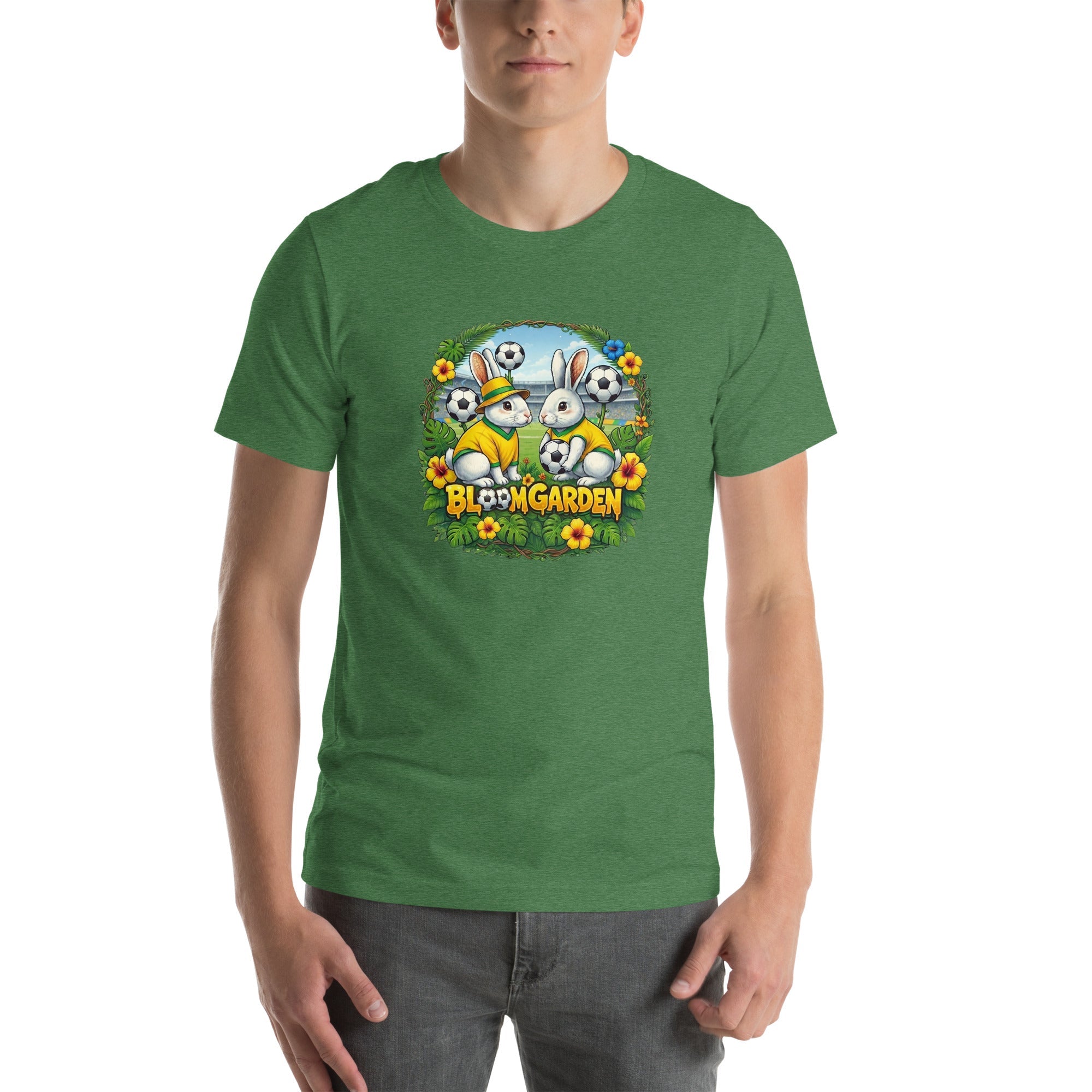 Bloom Garden Brazilian Rabbit T-Shirt | Brazilian Fan | Canada Mexico USA 2026 | Unisex - BLOOM GARDEN
