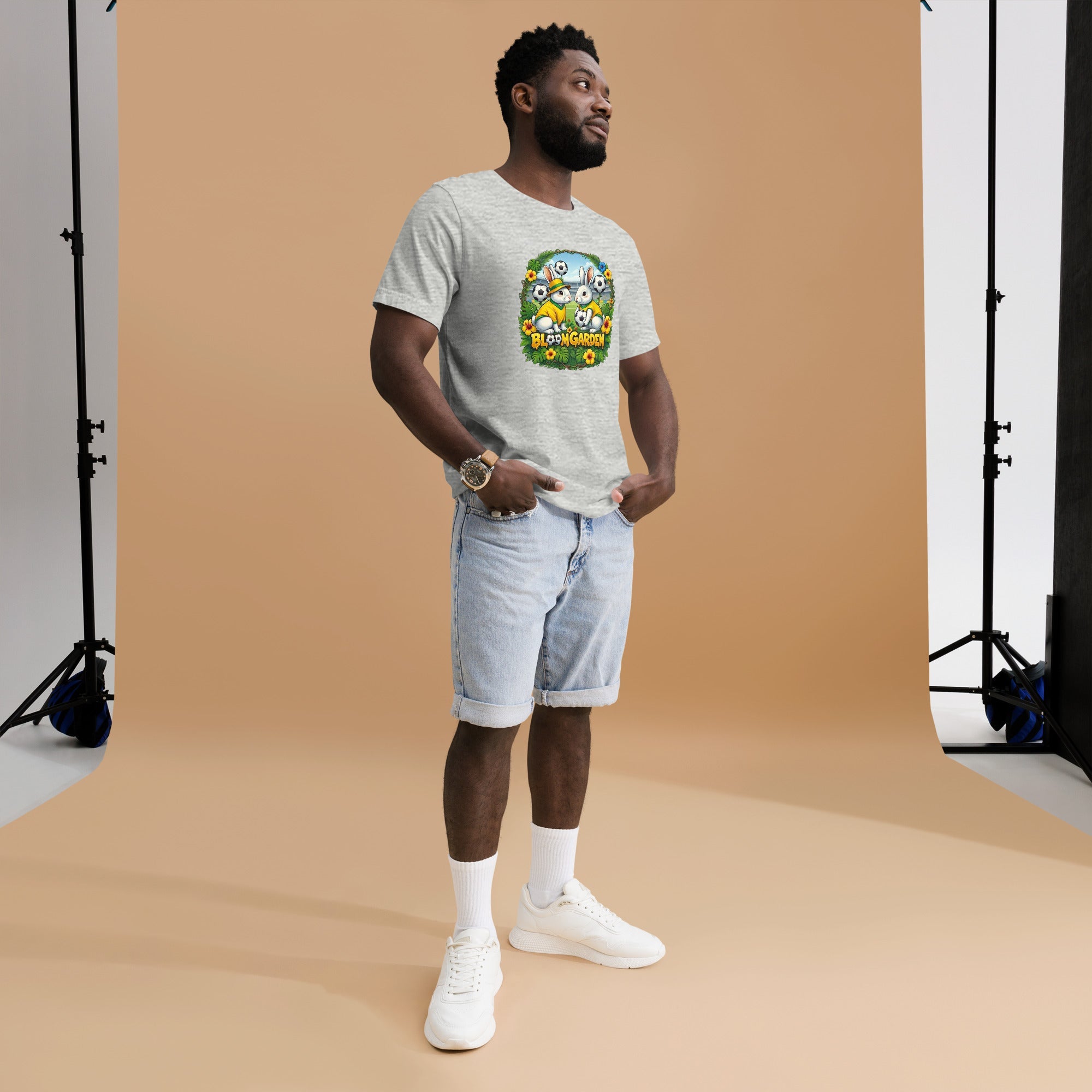 Bloom Garden Brazilian Rabbit T-Shirt | Brazilian Fan | Canada Mexico USA 2026 | Unisex - BLOOM GARDEN