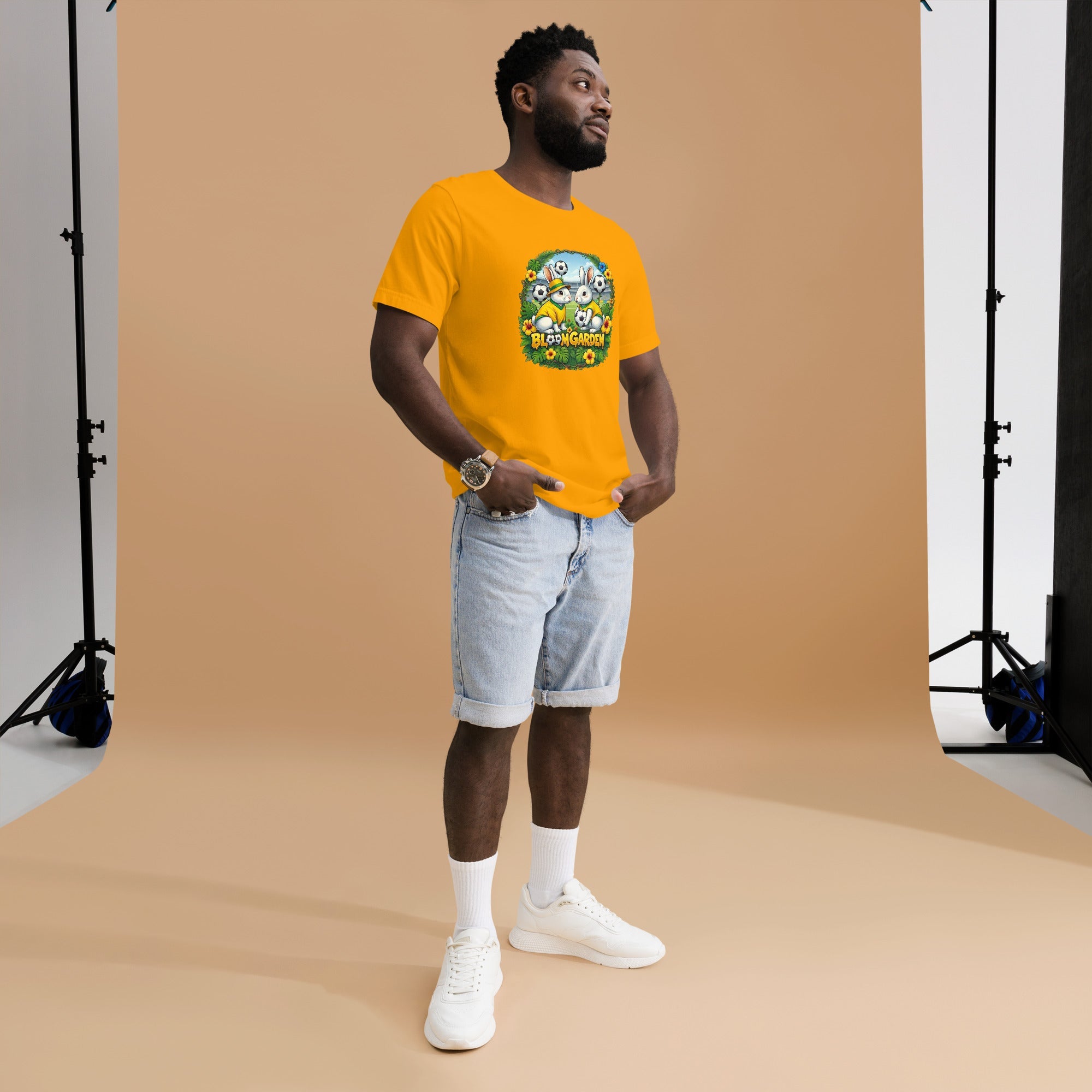 Bloom Garden Brazilian Rabbit T-Shirt | Brazilian Fan | Canada Mexico USA 2026 | Unisex - BLOOM GARDEN