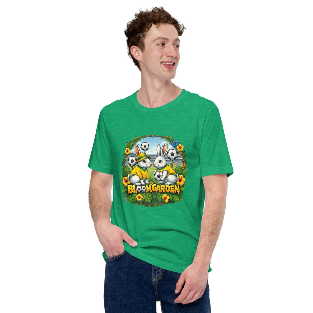 Bloom Garden Brazilian Rabbit T-Shirt | Brazilian Fan | Canada Mexico USA 2026 | Unisex - BLOOM GARDEN