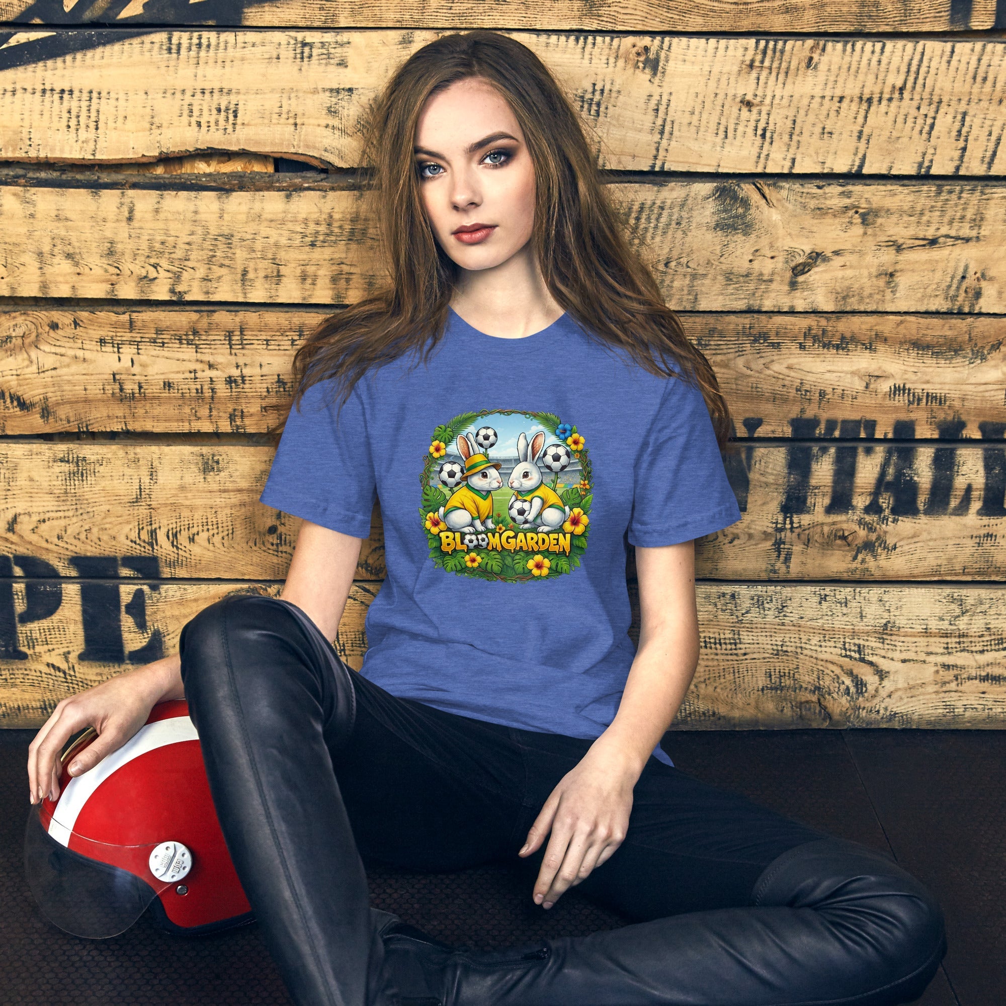 Bloom Garden Brazilian Rabbit T-Shirt | Brazilian Fan | Canada Mexico USA 2026 | Unisex - BLOOM GARDEN