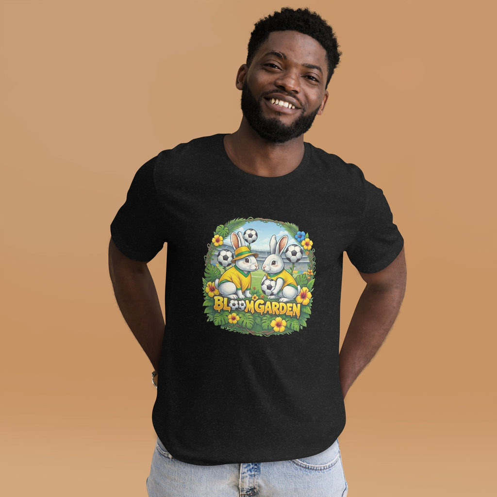 Bloom Garden Brazilian Rabbit T-Shirt | Brazilian Fan | Canada Mexico USA 2026 | Unisex - BLOOM GARDEN