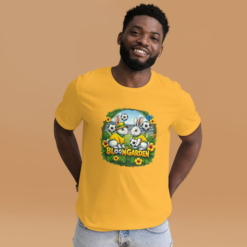 Bloom Garden Brazilian Rabbit T-Shirt | Brazilian Fan | Canada Mexico USA 2026 | Unisex - BLOOM GARDEN