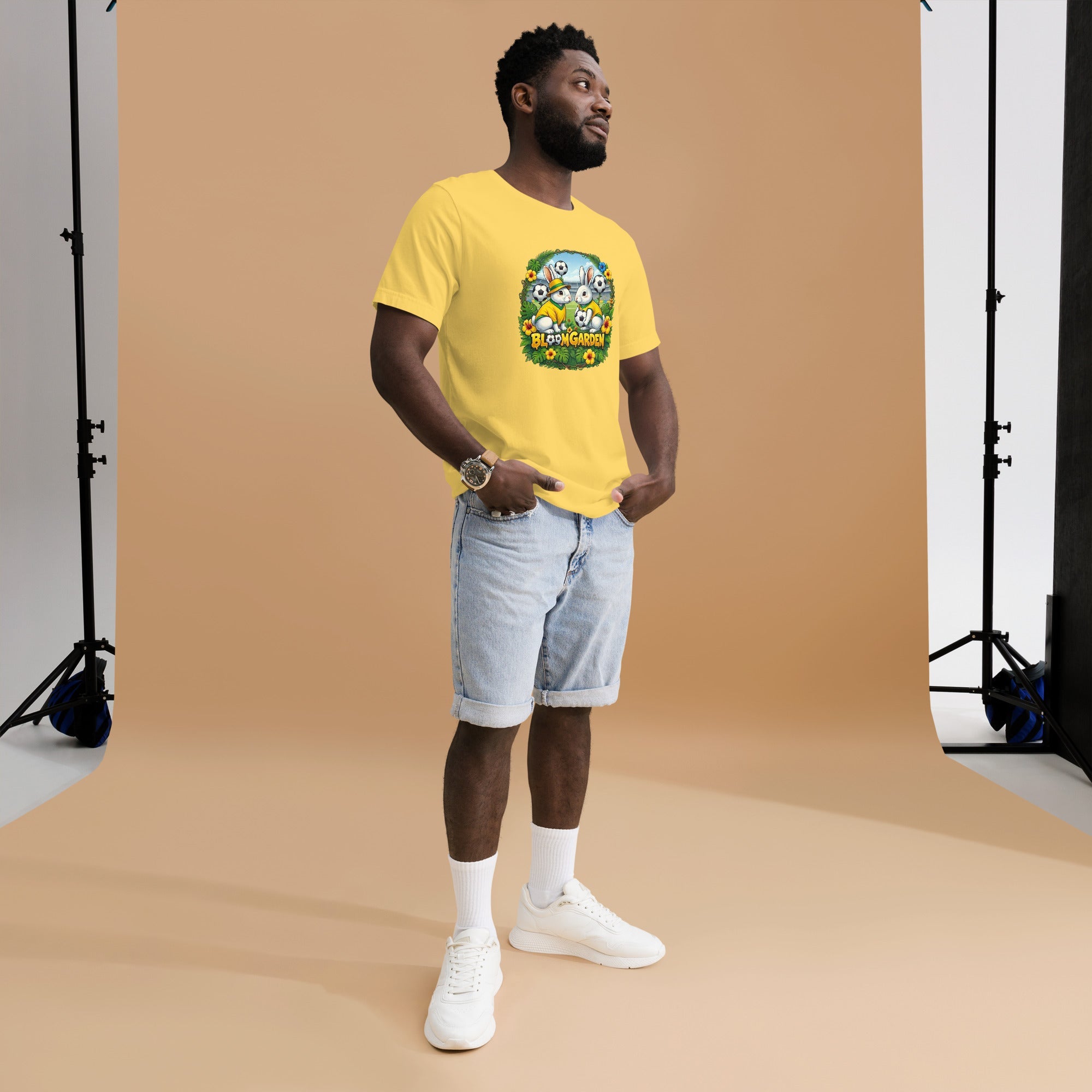Bloom Garden Brazilian Rabbit T-Shirt | Brazilian Fan | Canada Mexico USA 2026 | Unisex - BLOOM GARDEN