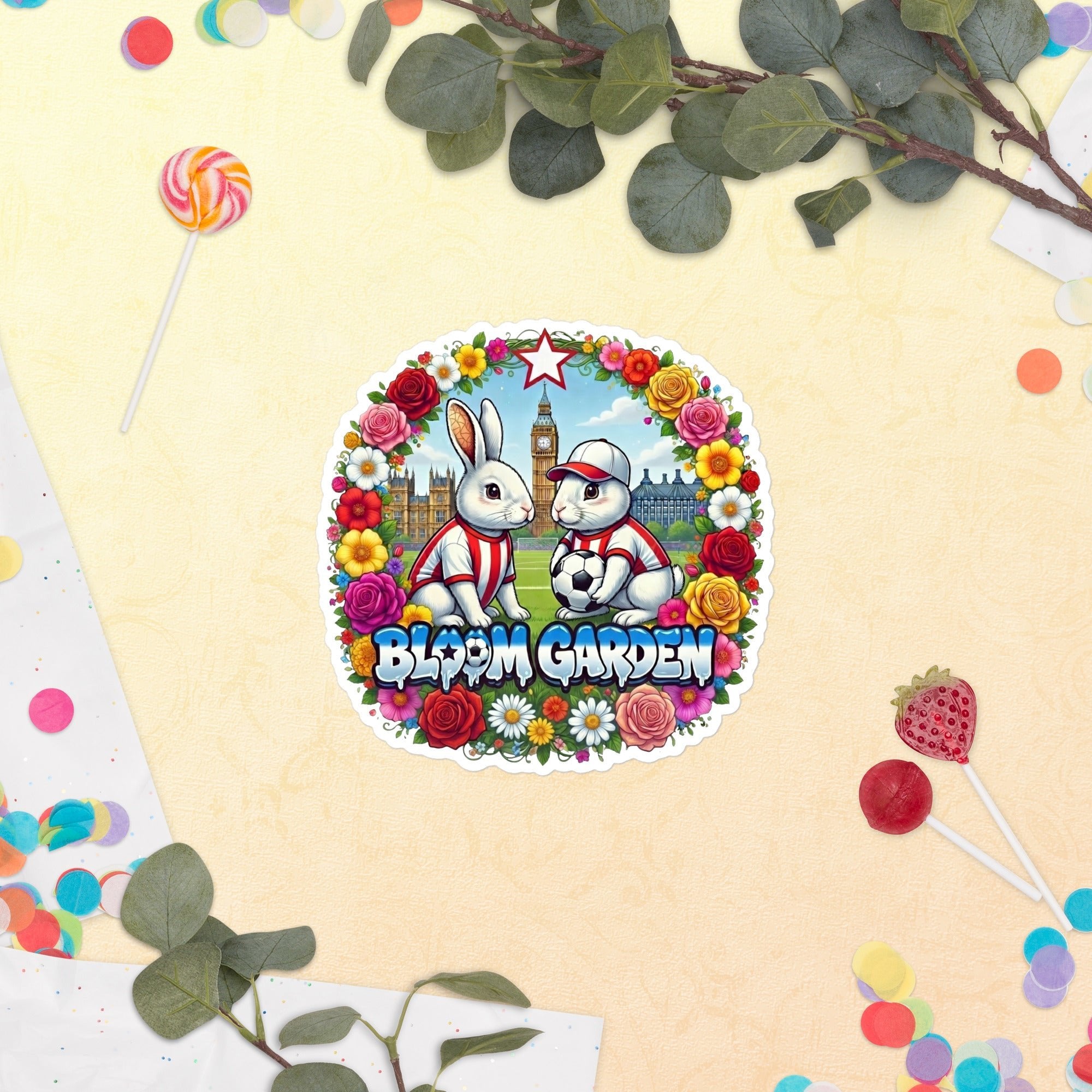 Bloom Garden British Rabbit Sticker - BLOOM GARDEN