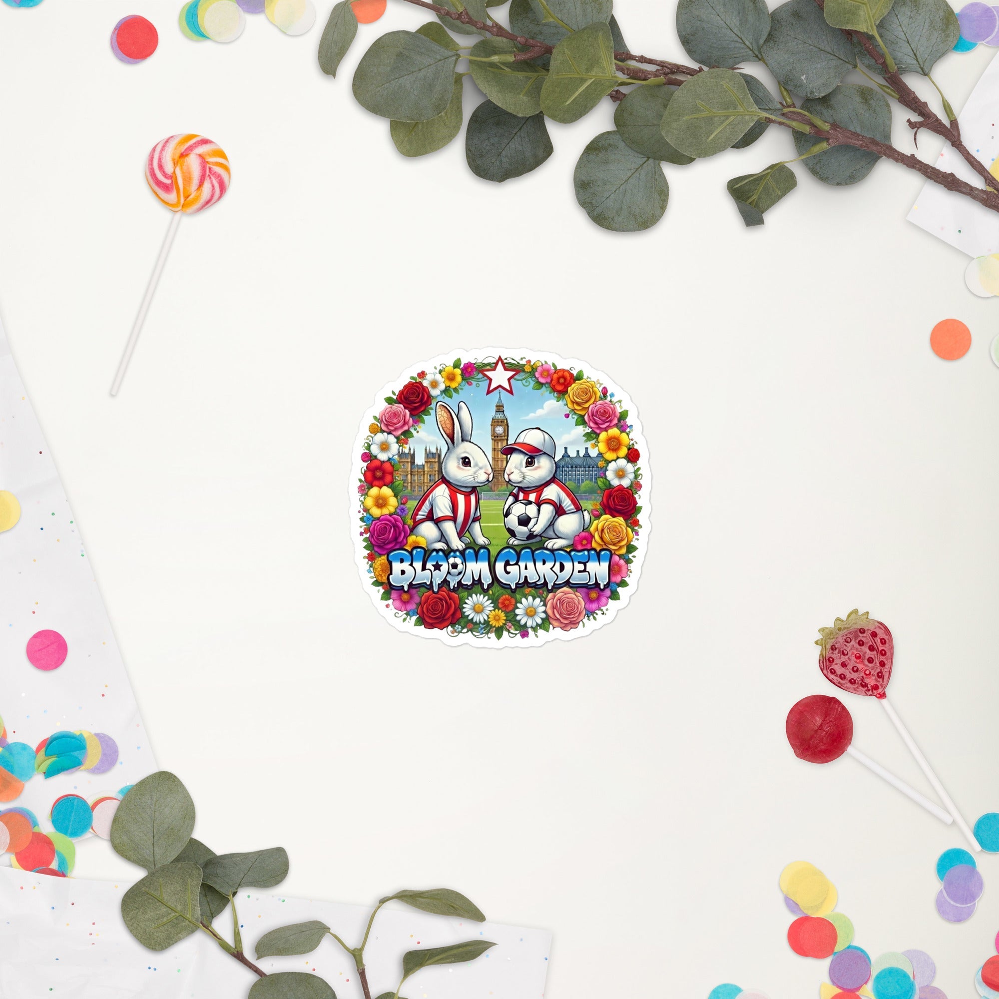 Bloom Garden British Rabbit Sticker - BLOOM GARDEN