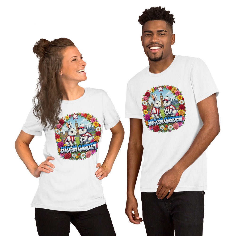 Bloom Garden British Rabbit T-Shirt | British Fan | Canada Mexico USA 2026 | Unisex - BLOOM GARDEN