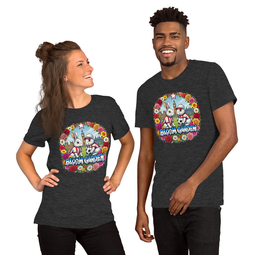 Bloom Garden British Rabbit T-Shirt | British Fan | Canada Mexico USA 2026 | Unisex - BLOOM GARDEN