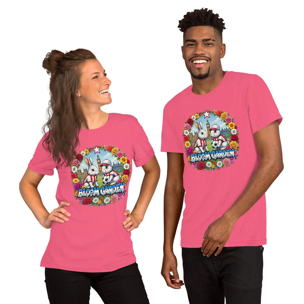 Bloom Garden British Rabbit T-Shirt | British Fan | Canada Mexico USA 2026 | Unisex - BLOOM GARDEN
