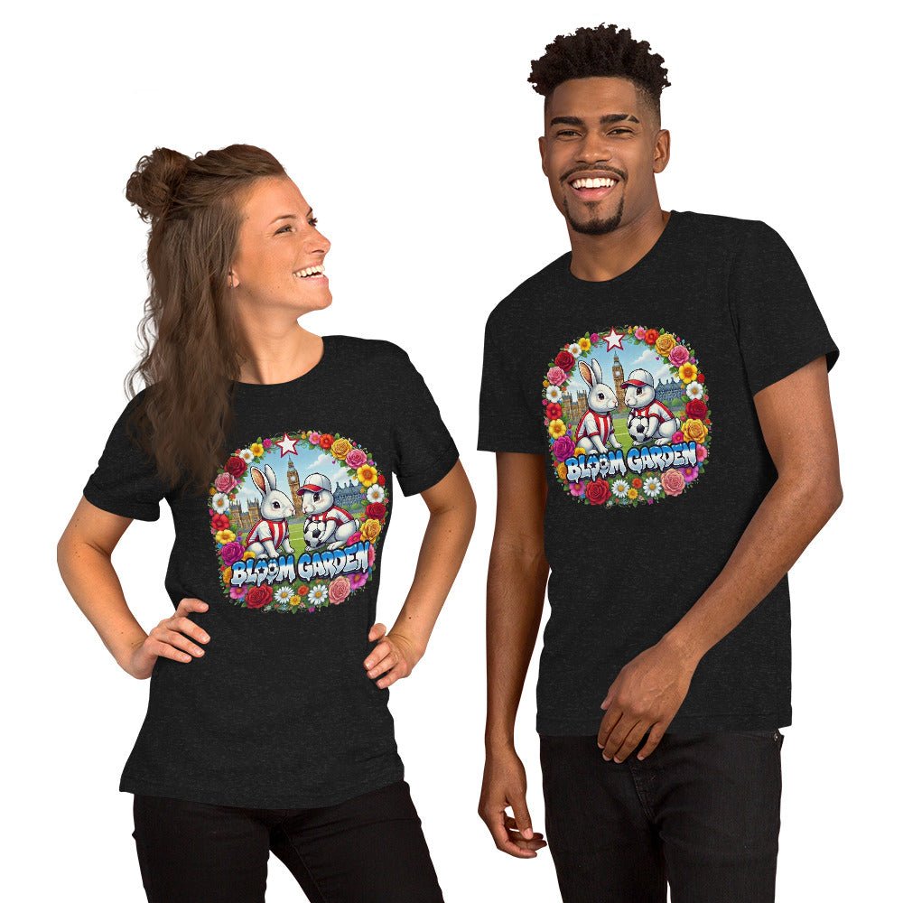 Bloom Garden British Rabbit T-Shirt | British Fan | Canada Mexico USA 2026 | Unisex - BLOOM GARDEN