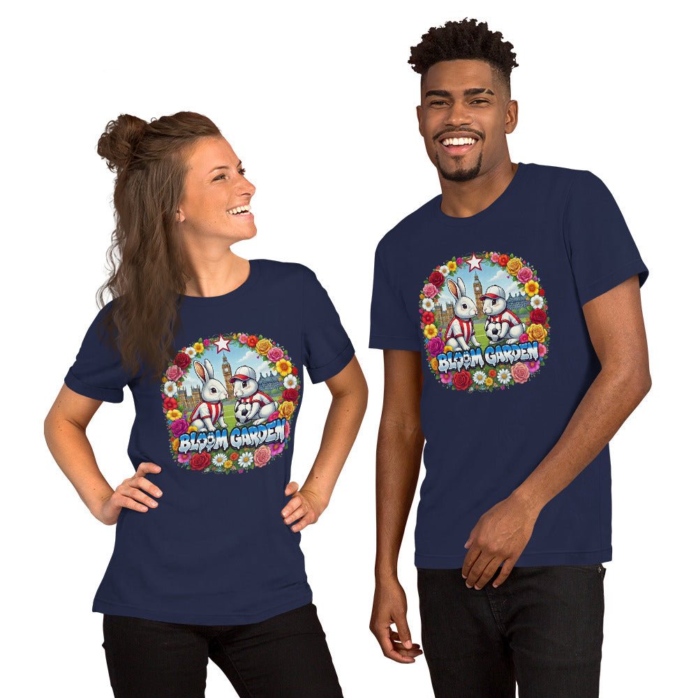 Bloom Garden British Rabbit T-Shirt | British Fan | Canada Mexico USA 2026 | Unisex - BLOOM GARDEN