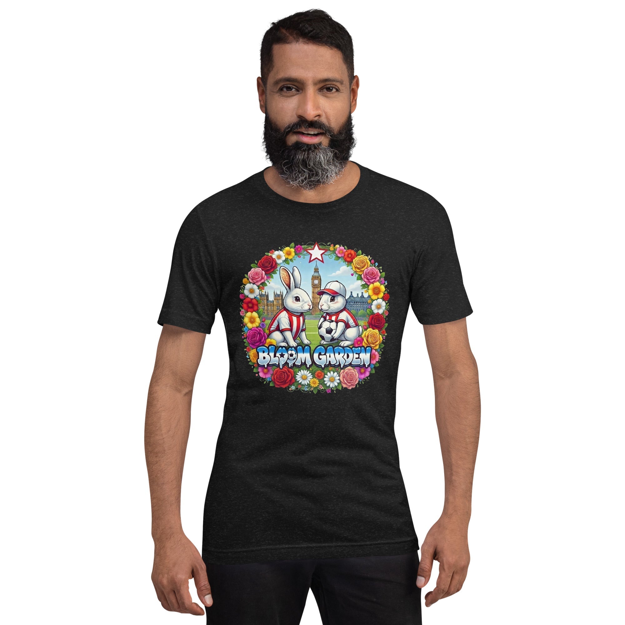 Bloom Garden British Rabbit T-Shirt | British Fan | Canada Mexico USA 2026 | Unisex - BLOOM GARDEN