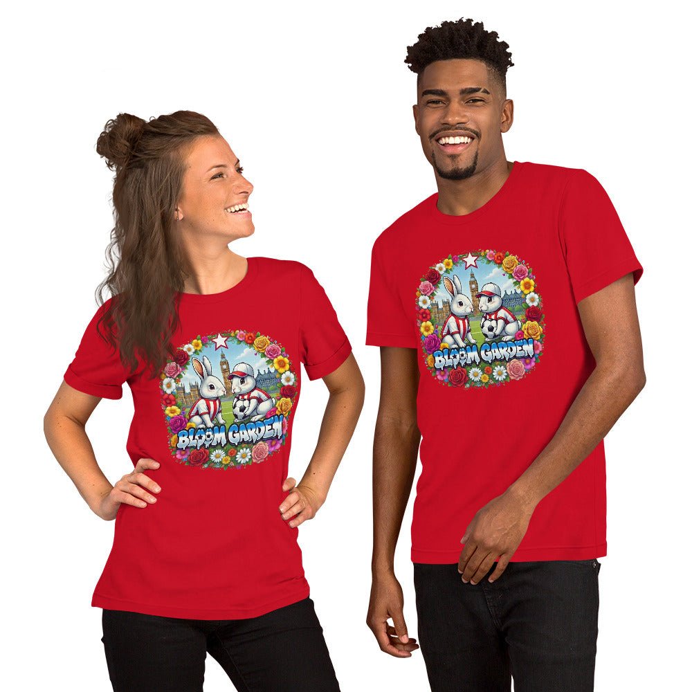 Bloom Garden British Rabbit T-Shirt | British Fan | Canada Mexico USA 2026 | Unisex - BLOOM GARDEN