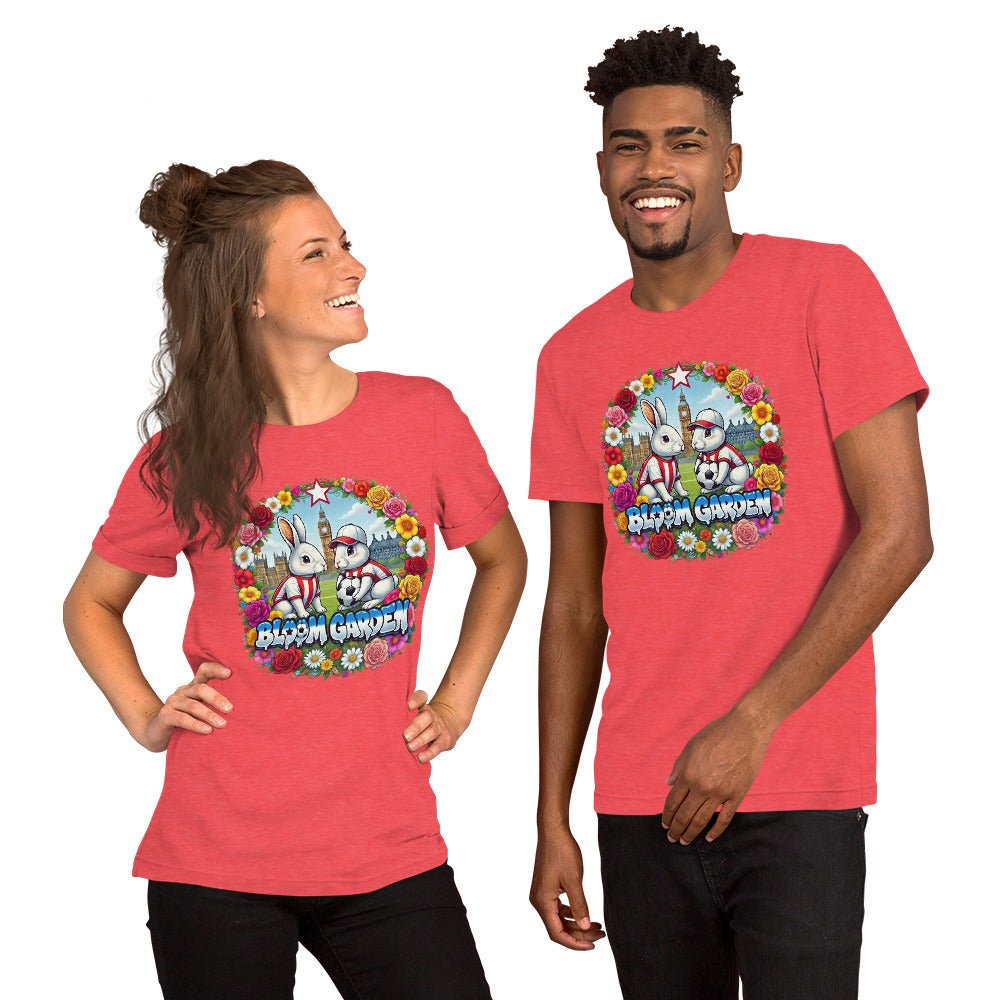 Bloom Garden British Rabbit T-Shirt | British Fan | Canada Mexico USA 2026 | Unisex - BLOOM GARDEN