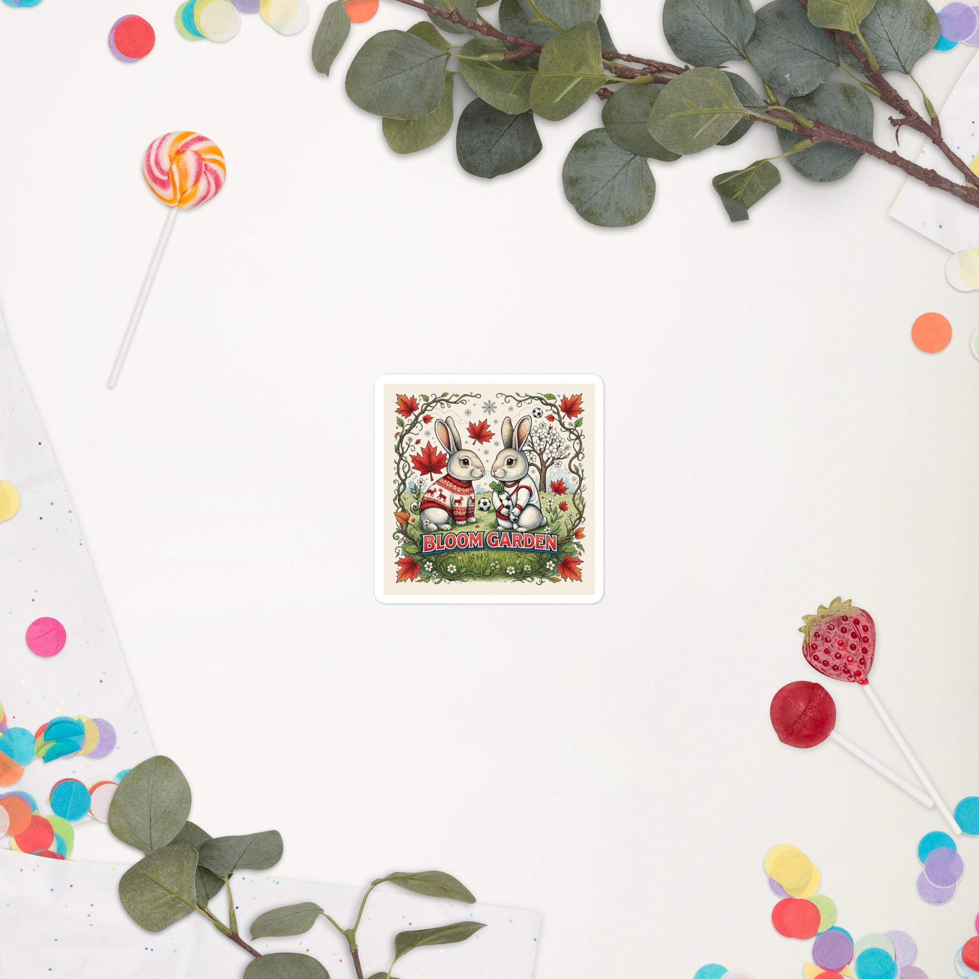 Bloom Garden Canadian Rabbit Sticker - BLOOM GARDEN
