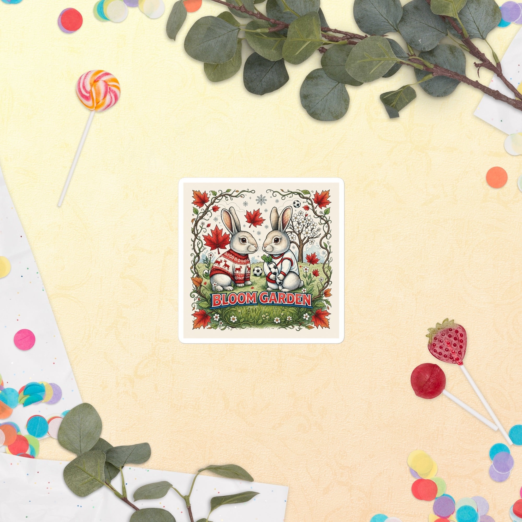 Bloom Garden Canadian Rabbit Sticker - BLOOM GARDEN