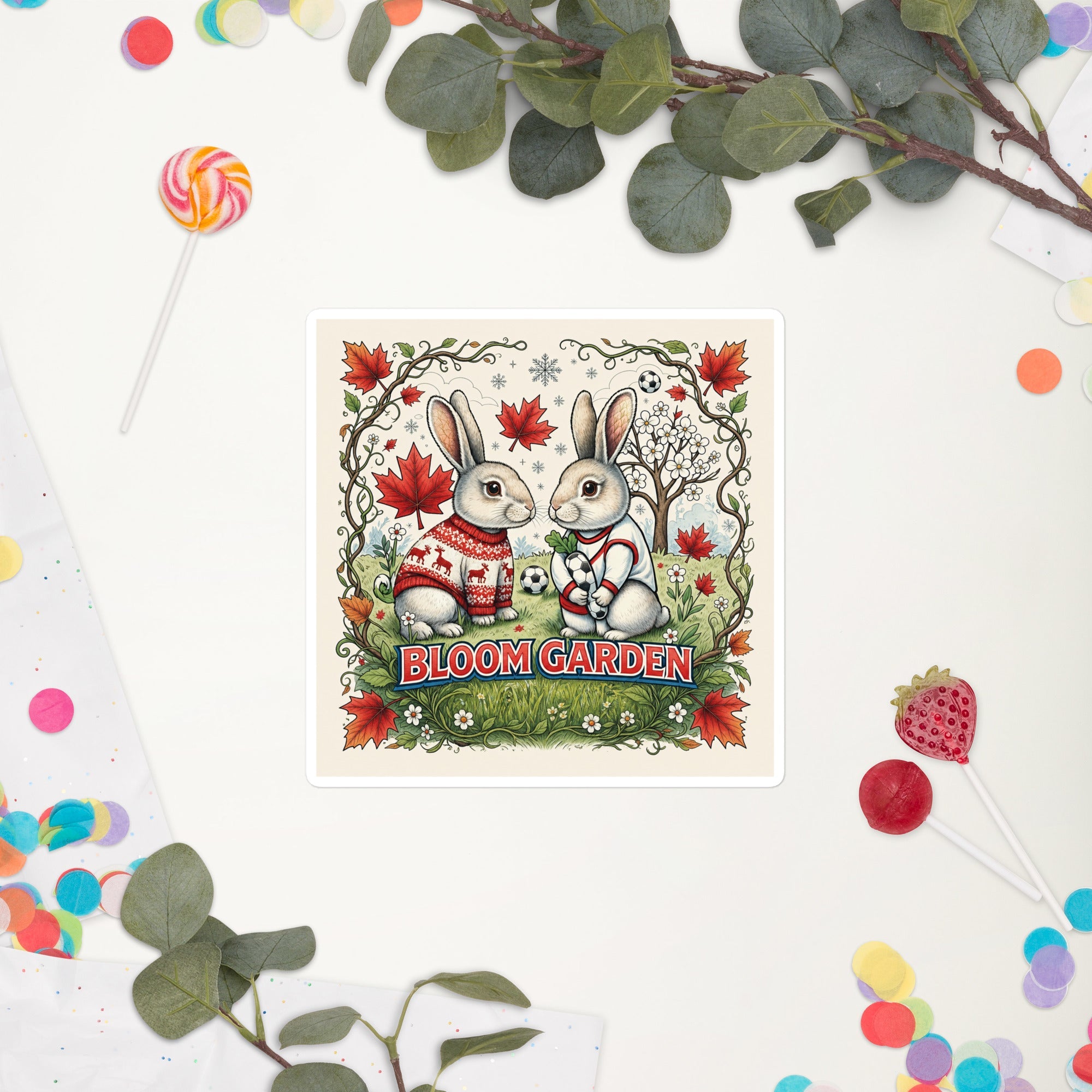 Bloom Garden Canadian Rabbit Sticker - BLOOM GARDEN