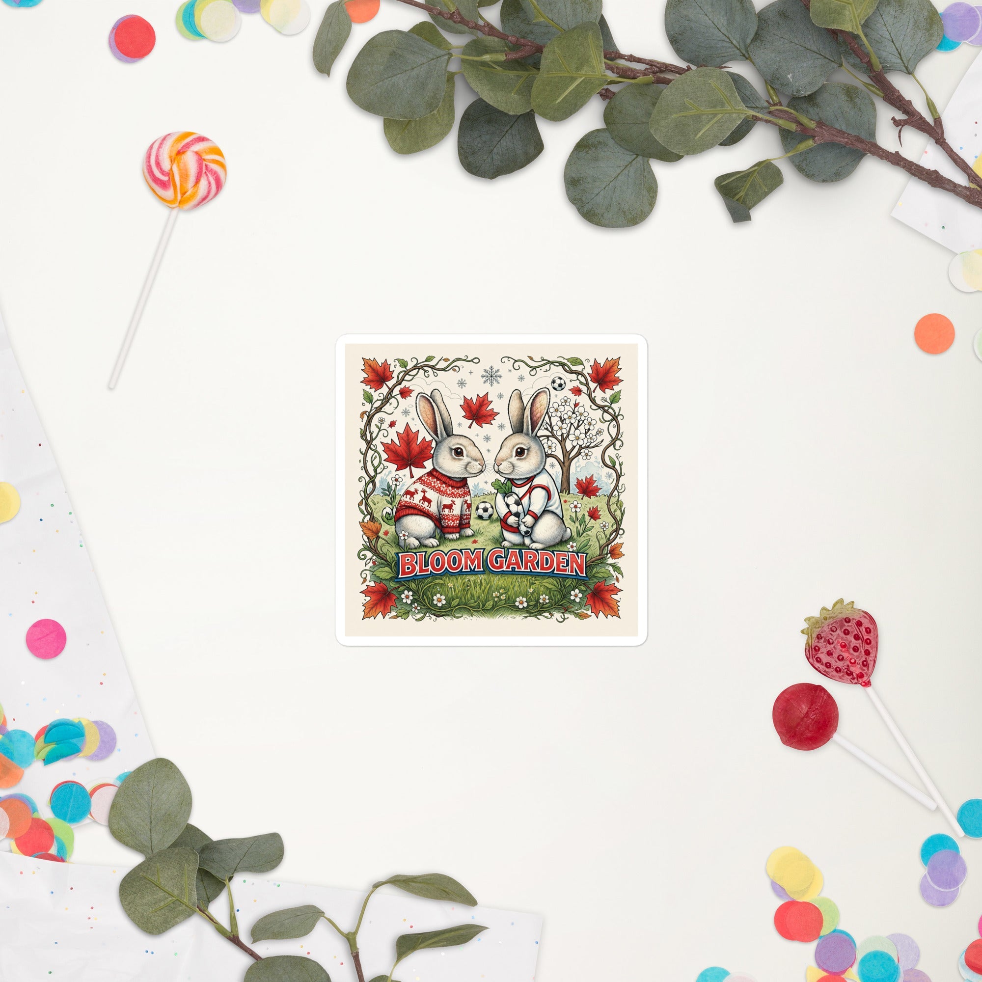Bloom Garden Canadian Rabbit Sticker - BLOOM GARDEN