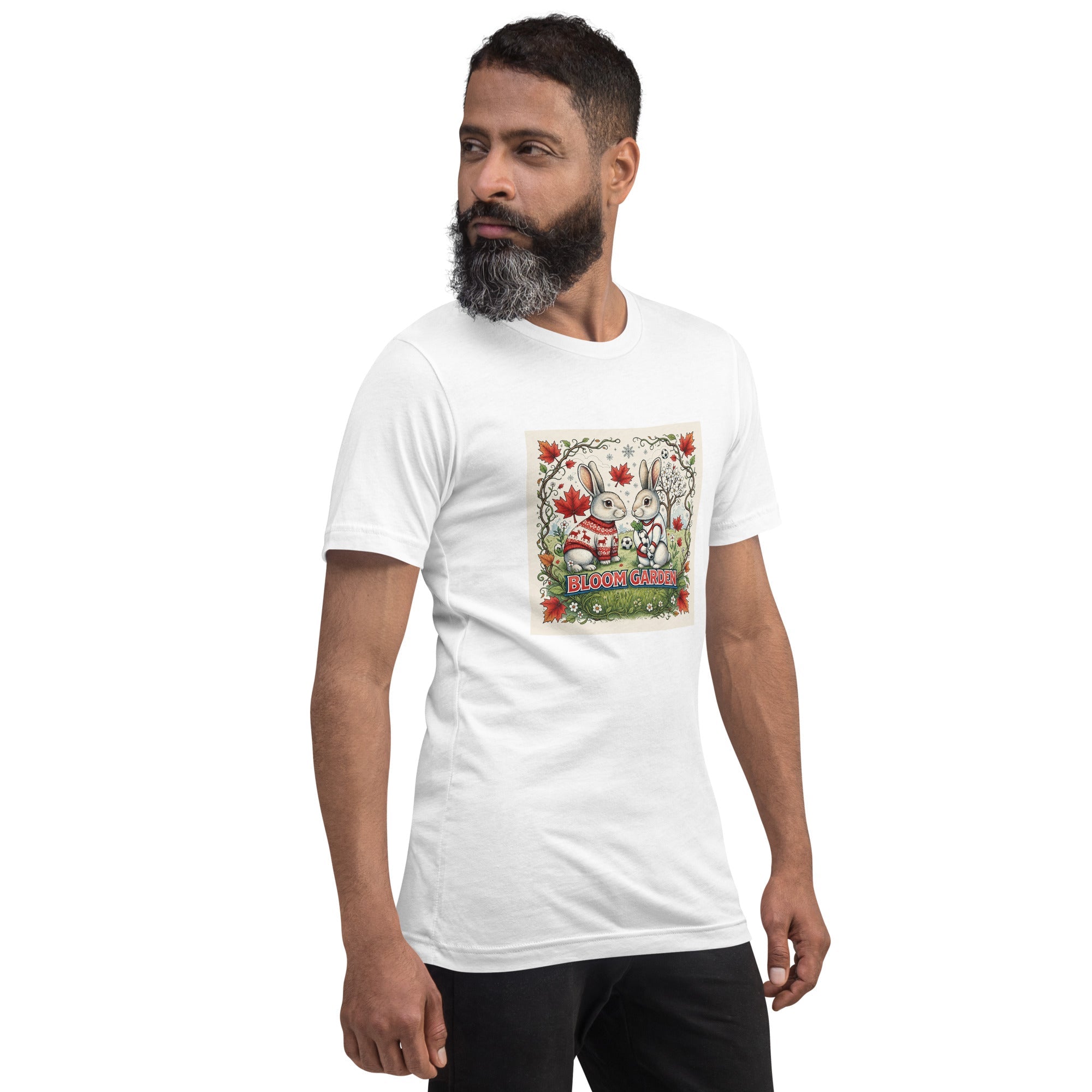 Bloom Garden Canadian Rabbit T-Shirt | Canadian Fan | Canada Mexico USA 2026 | Unisex - BLOOM GARDEN
