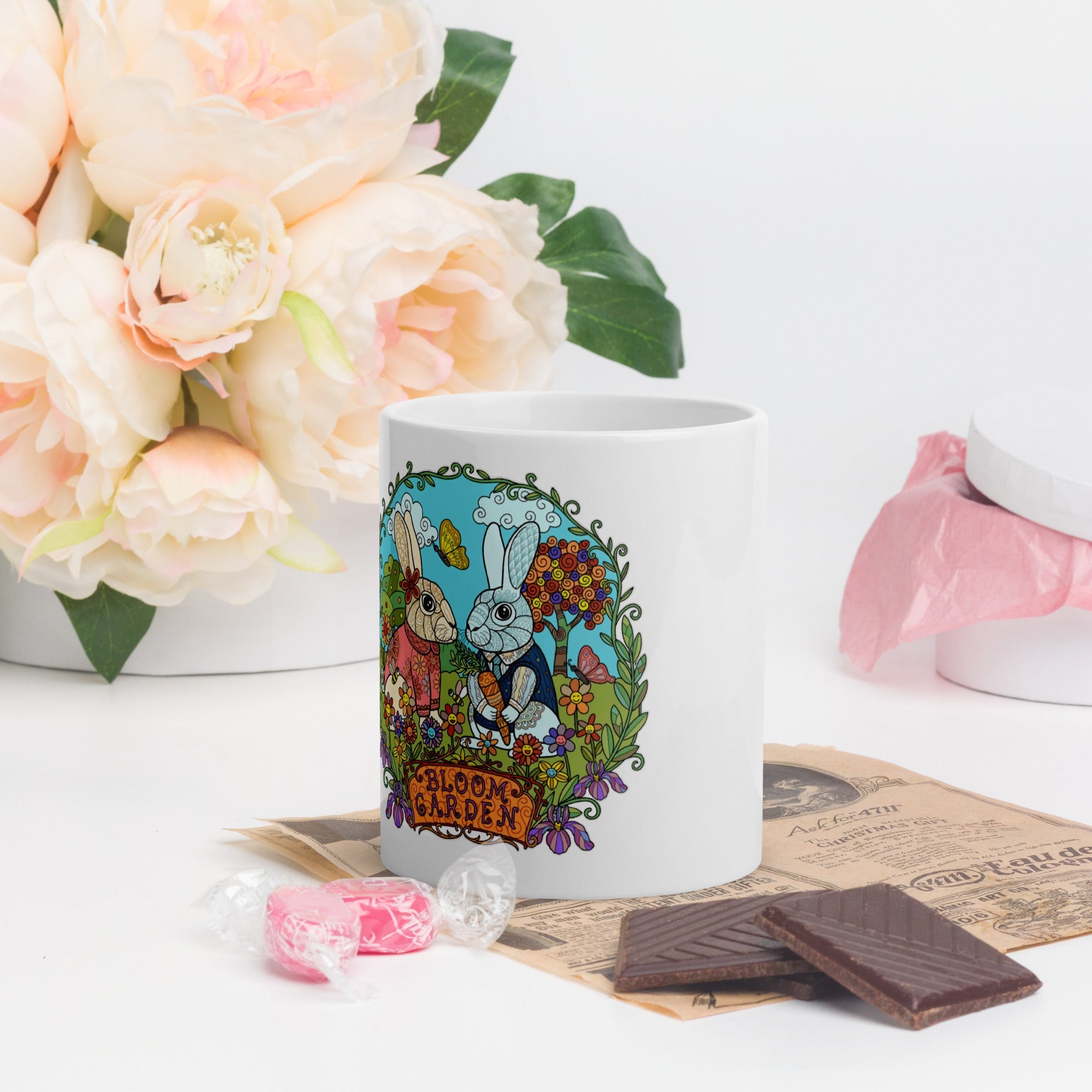 Bloom Garden Classic Rabbit Mug - 11oz - BLOOM GARDEN