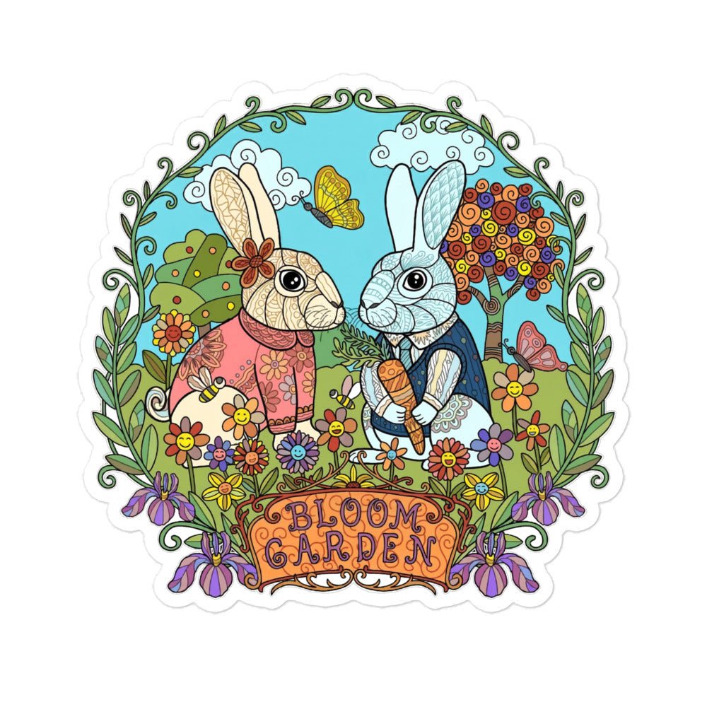 Bloom Garden Classic Rabbit Sticker - BLOOM GARDEN