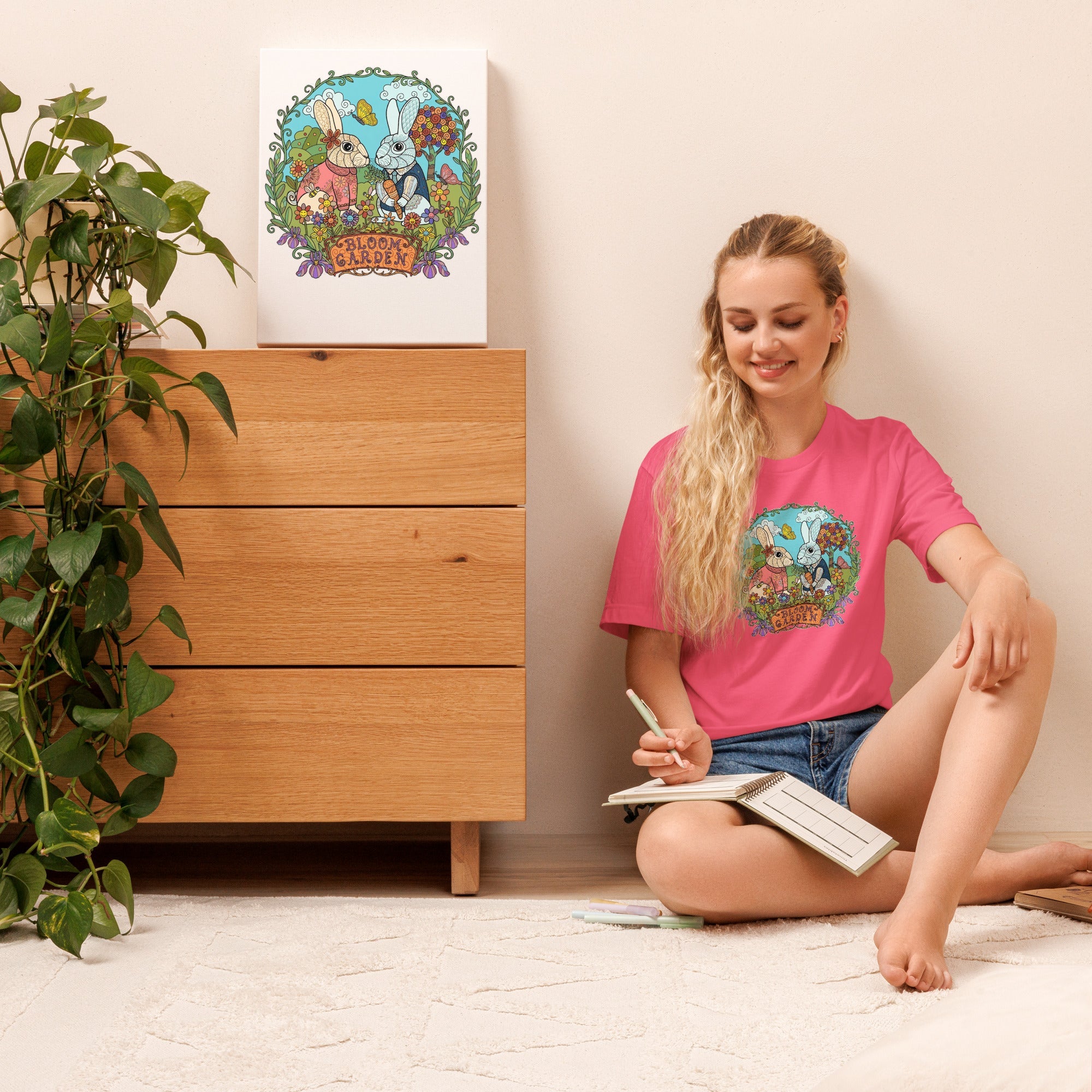 Bloom Garden Classic Rabbit T-Shirt - Unisex - BLOOM GARDEN