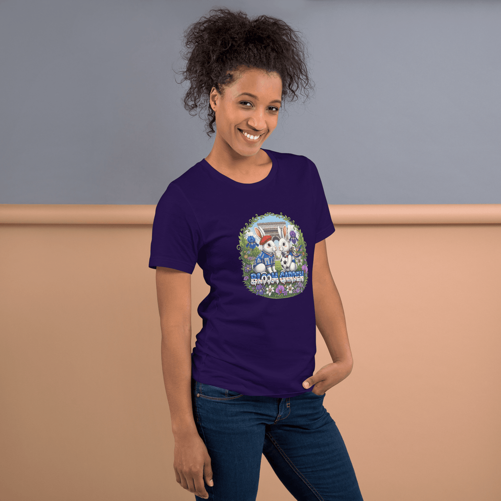 Bloom Garden French Rabbit T-Shirt | France Soccer Fan | Canada Mexico USA 2026 | Unisex - BLOOM GARDEN
